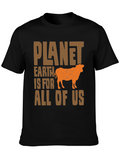Planet Earth T-Shirt - Vegan Cow Tee