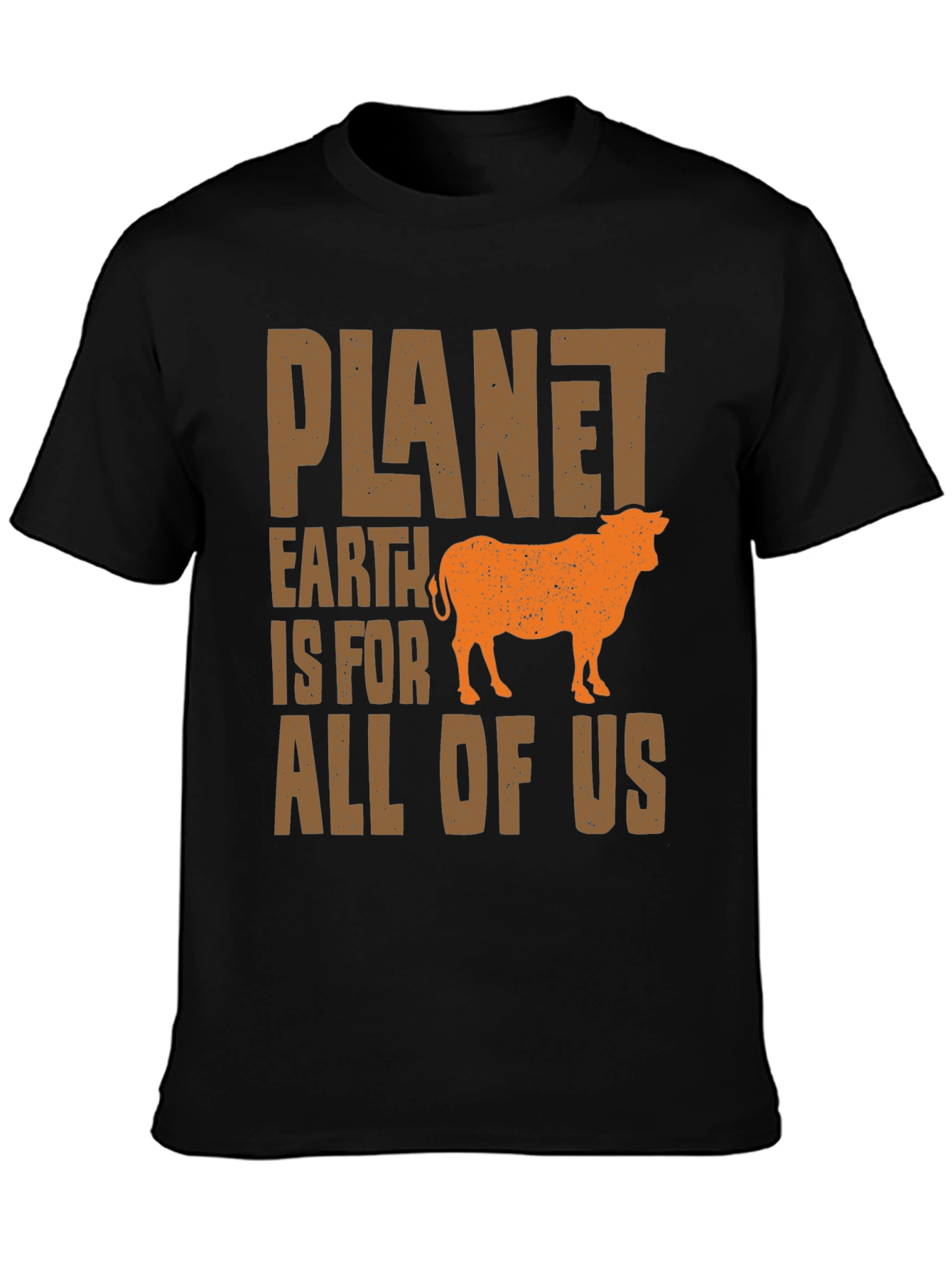 Planet Earth T-Shirt - Vegan Cow Tee