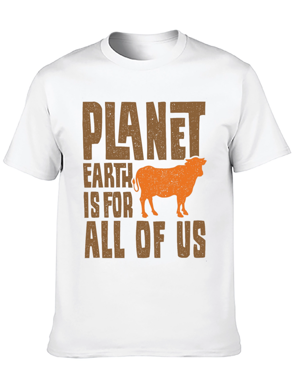 Planet Earth T-Shirt - Vegan Cow Tee