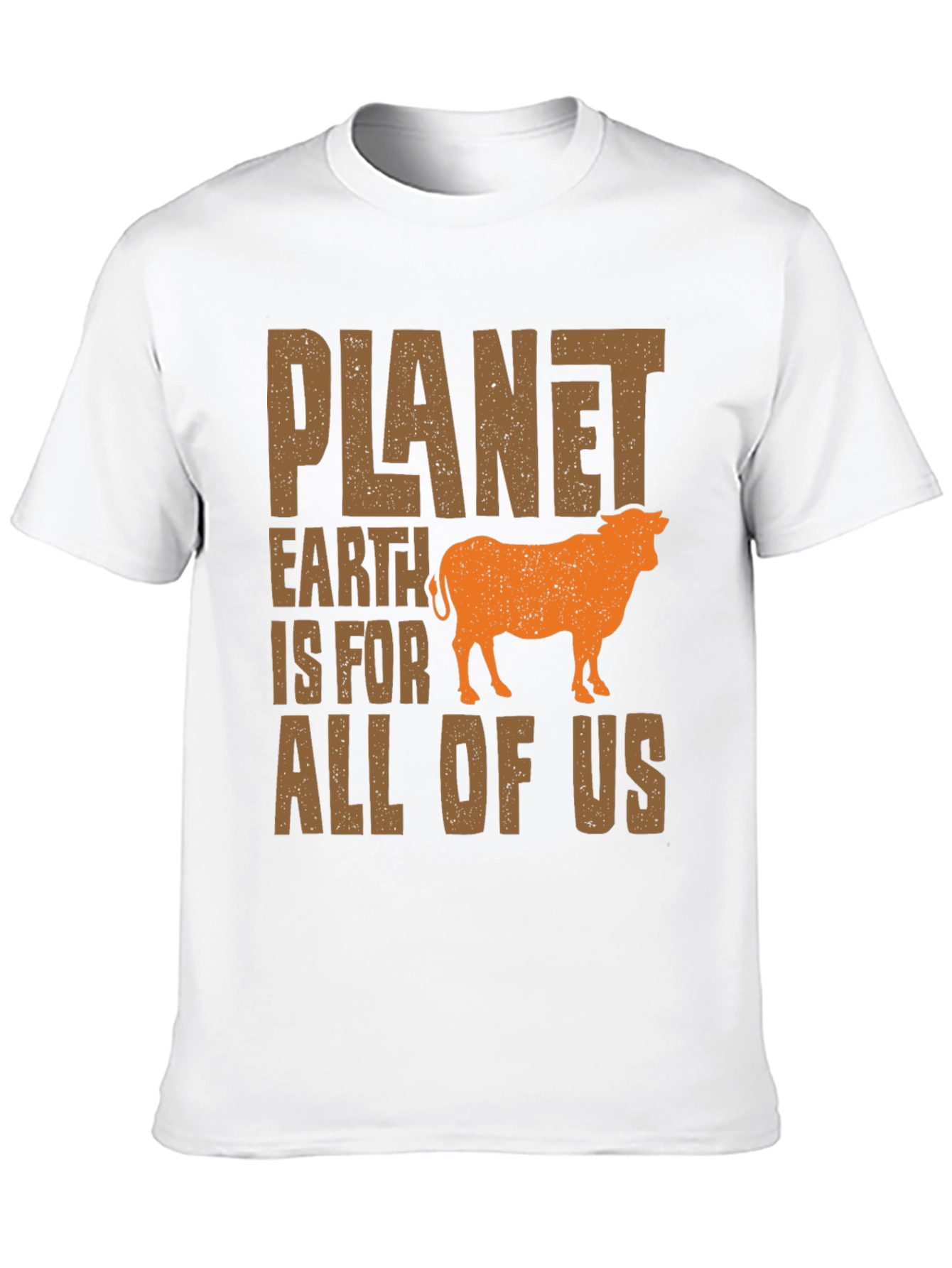 Planet Earth T-Shirt - Vegan Cow Tee