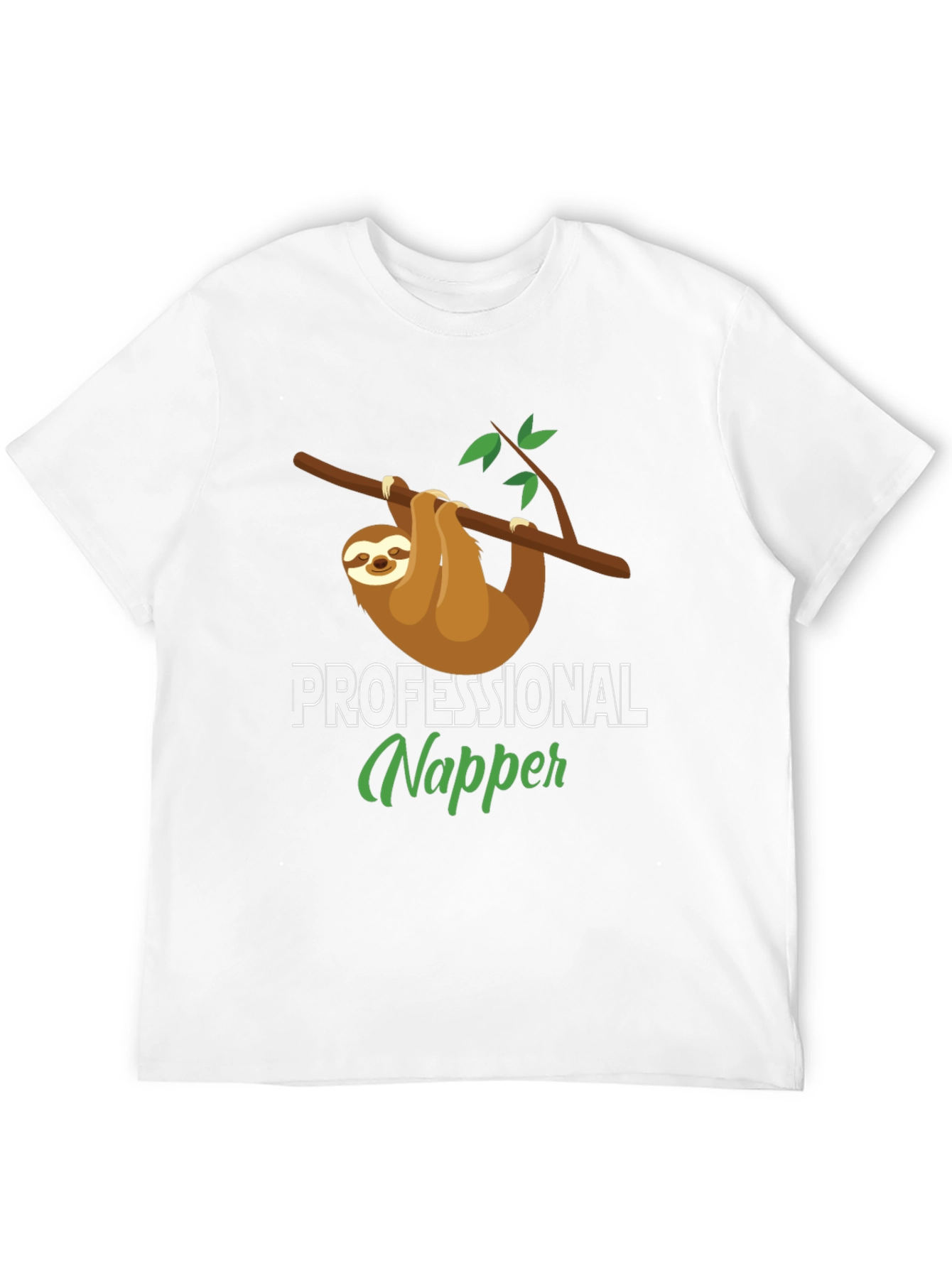Professional Napper Sloth T-Shirt - Comfy Cotton Tee