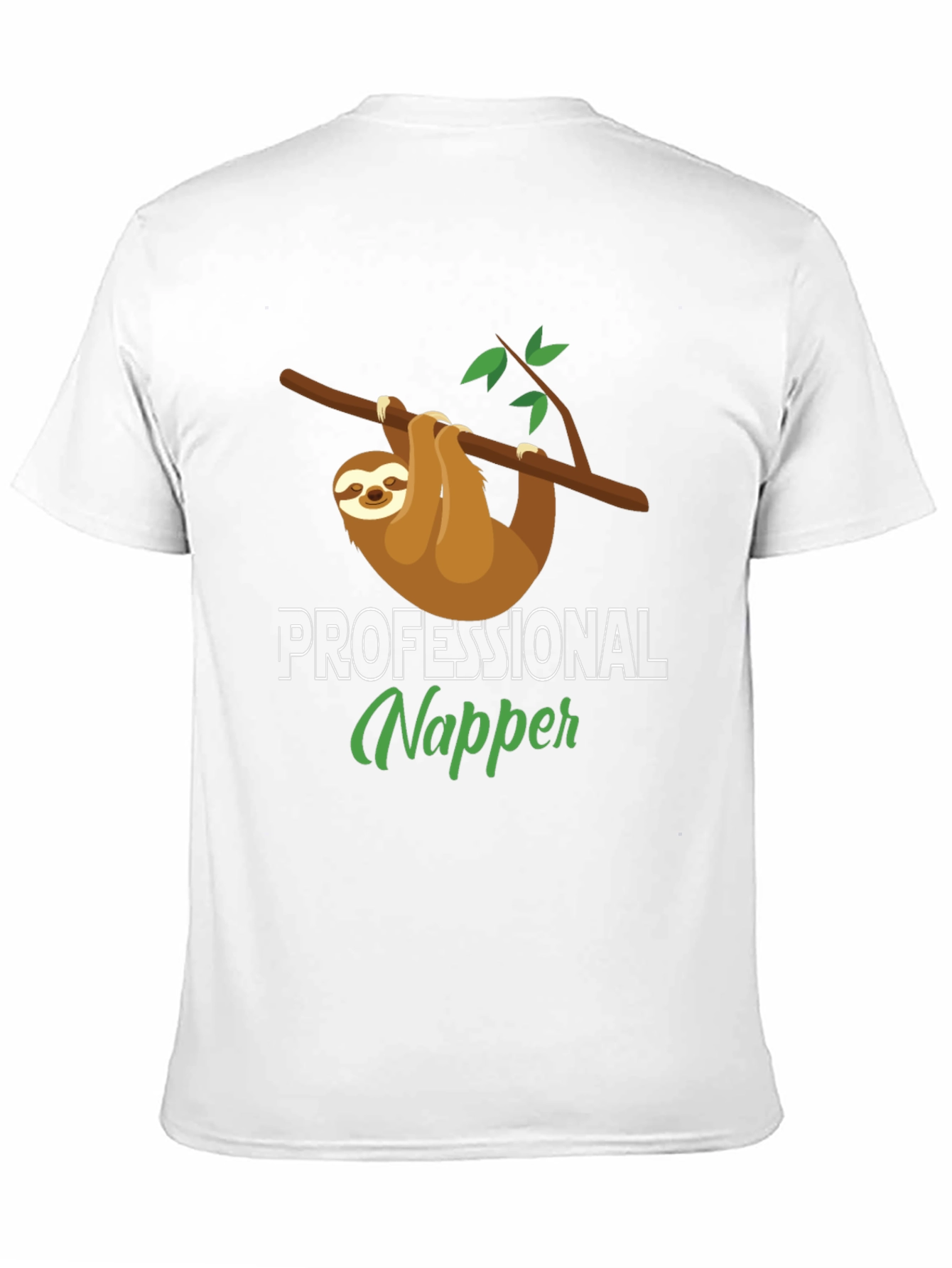 Professional Napper Sloth T-Shirt - Comfy Cotton Tee
