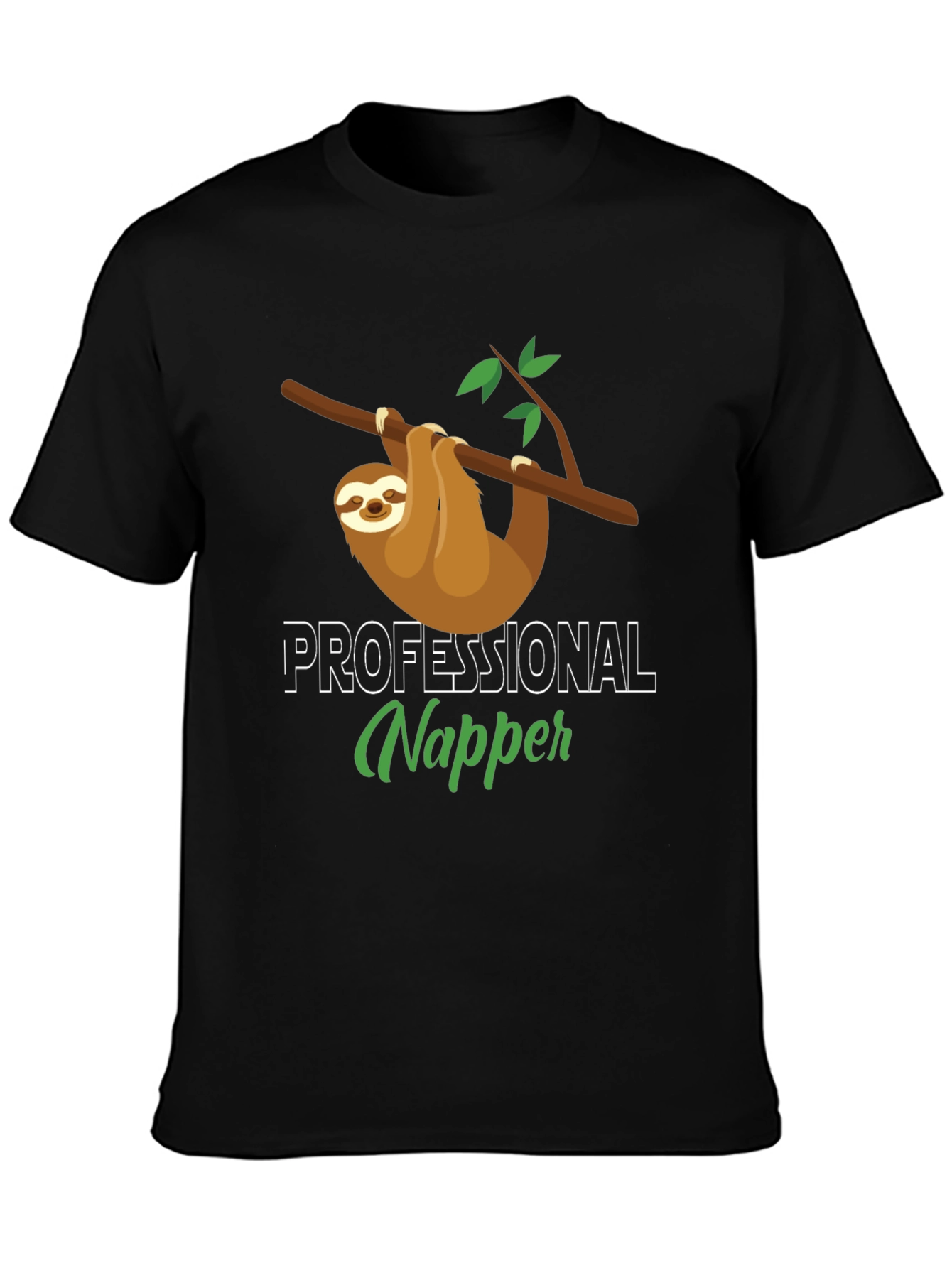 Professional Napper Sloth T-Shirt - Comfy Cotton Tee