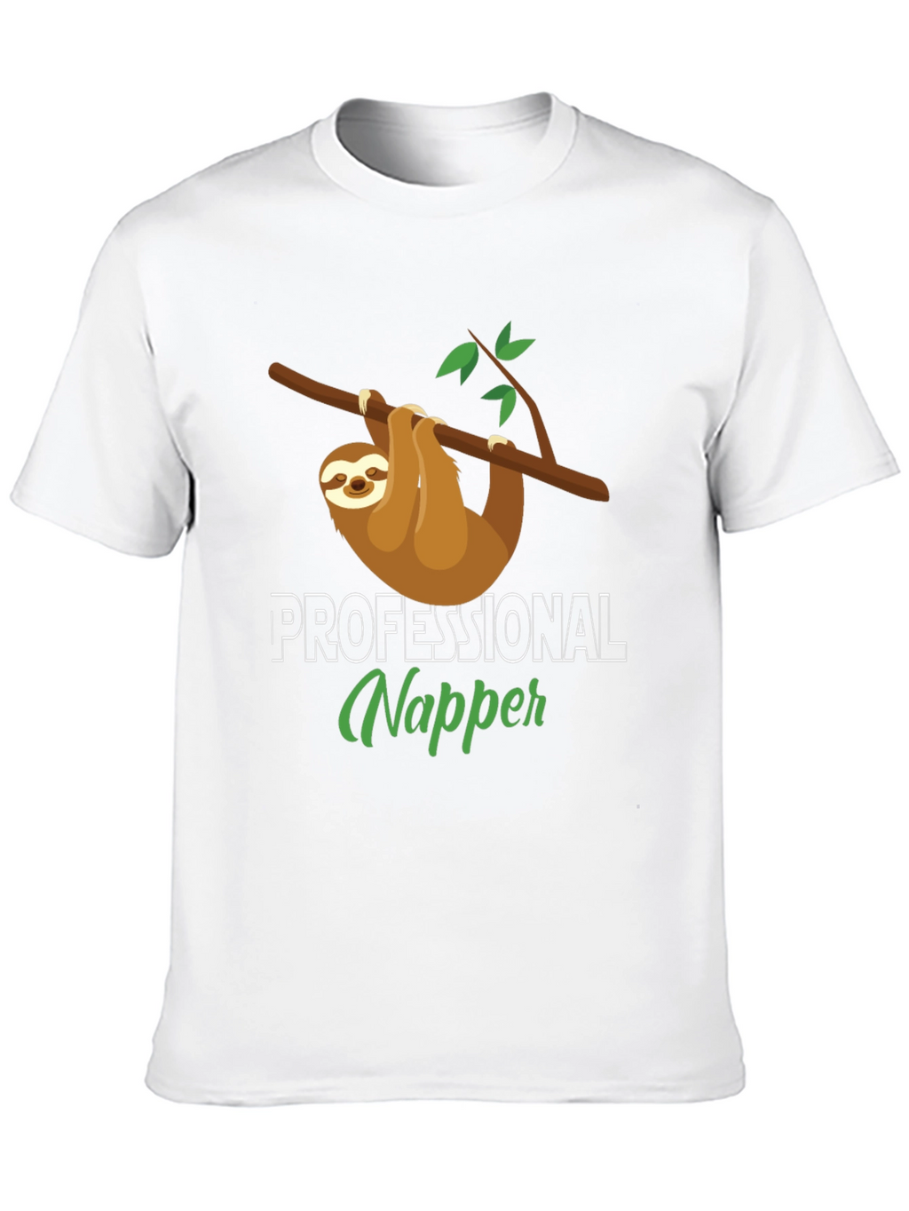 Professional Napper Sloth T-Shirt - Comfy Cotton Tee