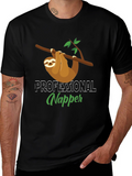 Professional Napper Sloth T-Shirt - Comfy Cotton Tee