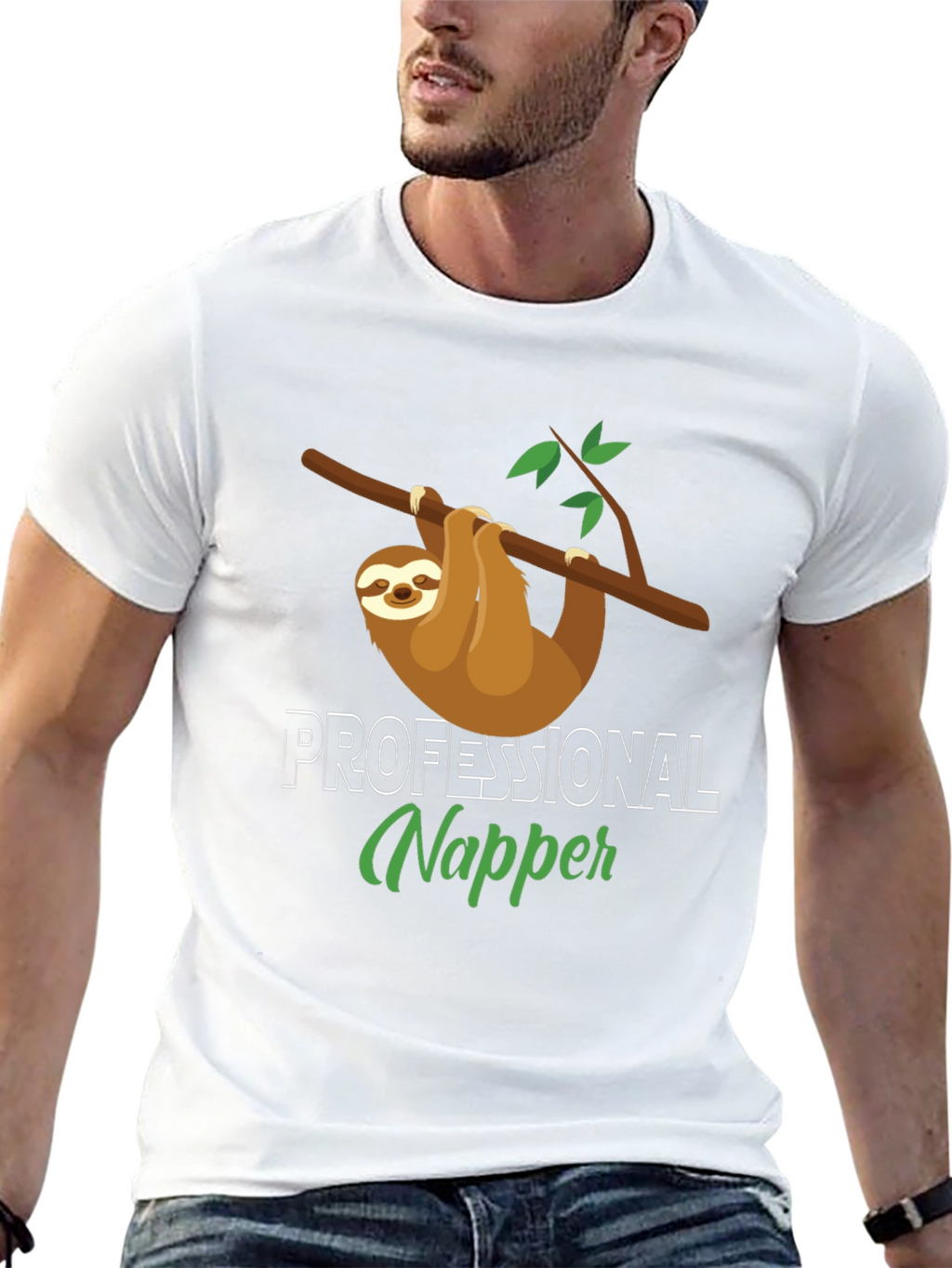 Professional Napper Sloth T-Shirt - Comfy Cotton Tee