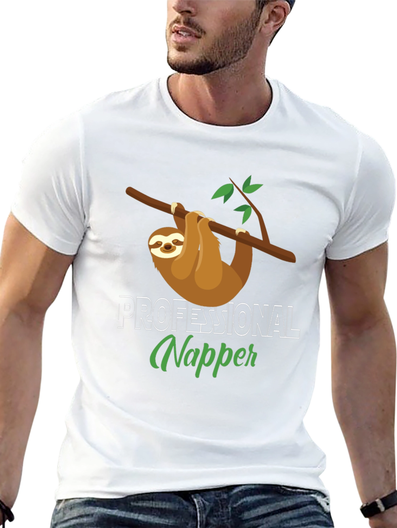 Professional Napper Sloth T-Shirt - Comfy Cotton Tee