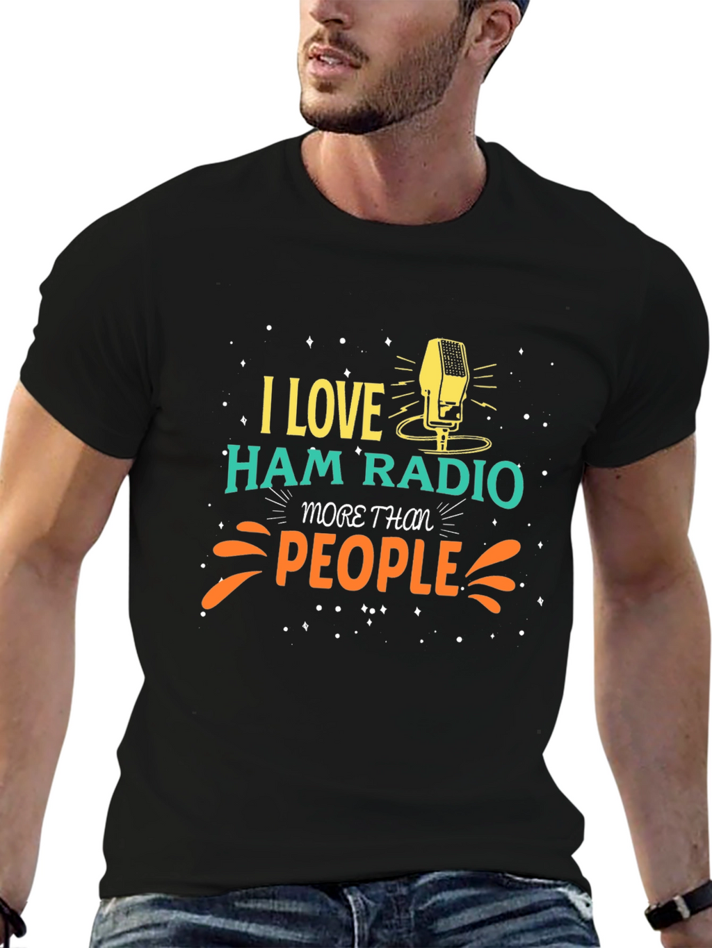 I Love Ham Radio Graphic T-Shirt