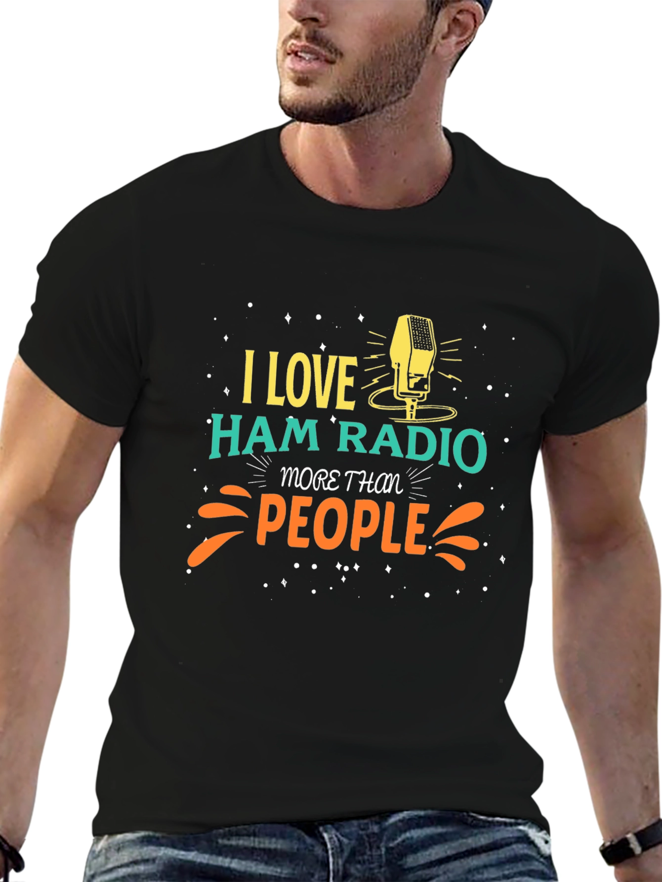I Love Ham Radio Graphic T-Shirt