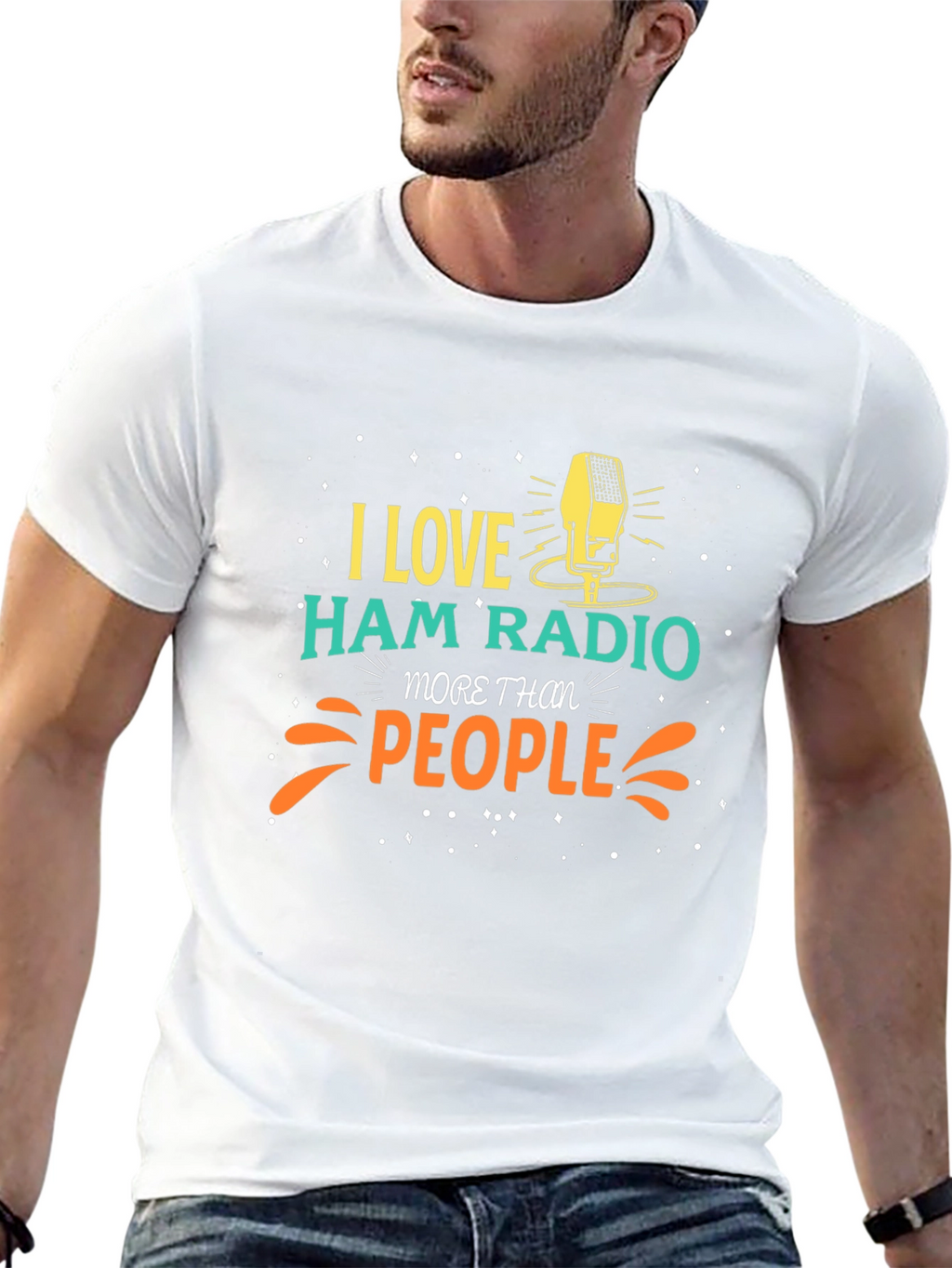 I Love Ham Radio Graphic T-Shirt