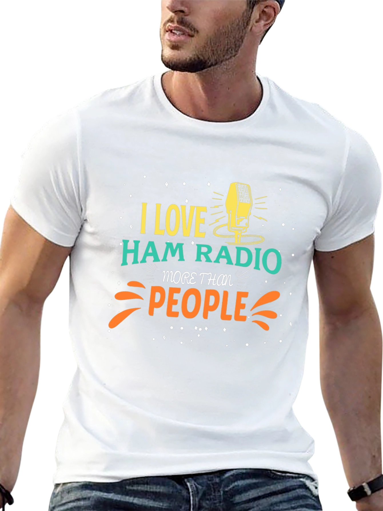 I Love Ham Radio Graphic T-Shirt