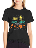 I Love Ham Radio Graphic T-Shirt