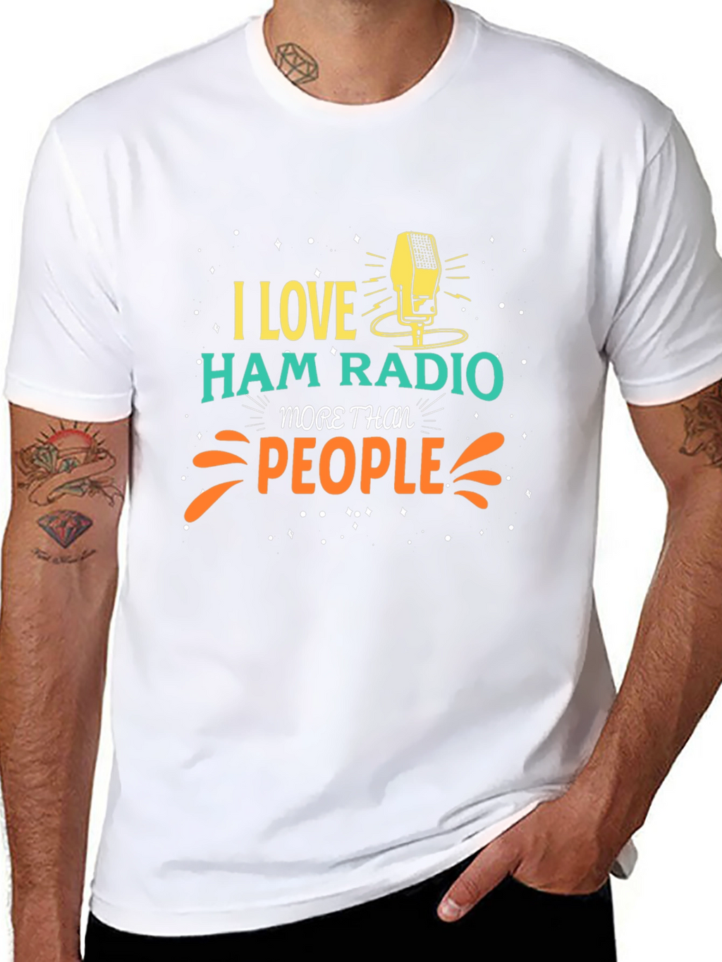 I Love Ham Radio Graphic T-Shirt