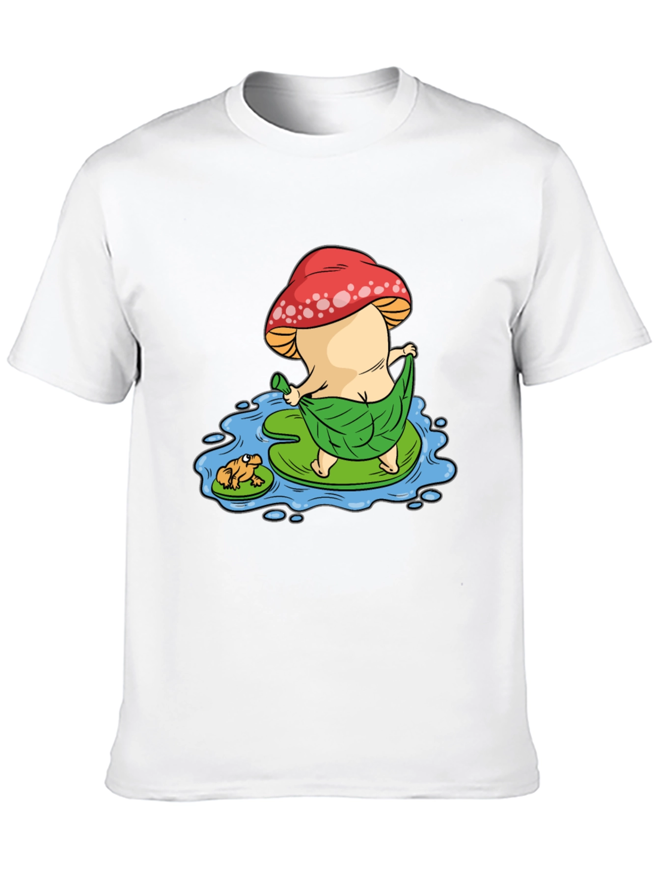 Funny Mushroom & Frog Graphic Tee - Unisex