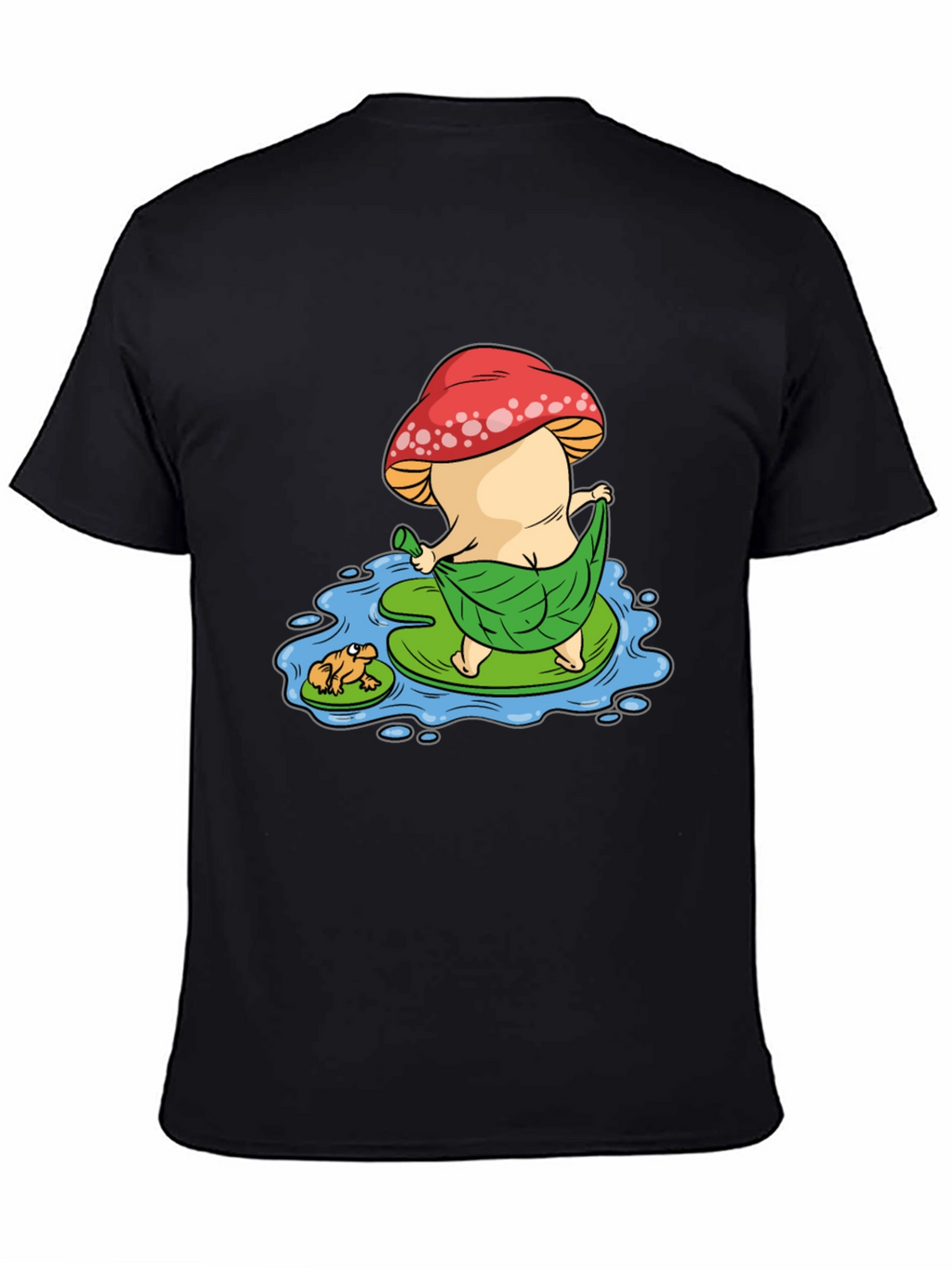 Funny Mushroom & Frog Graphic Tee - Unisex