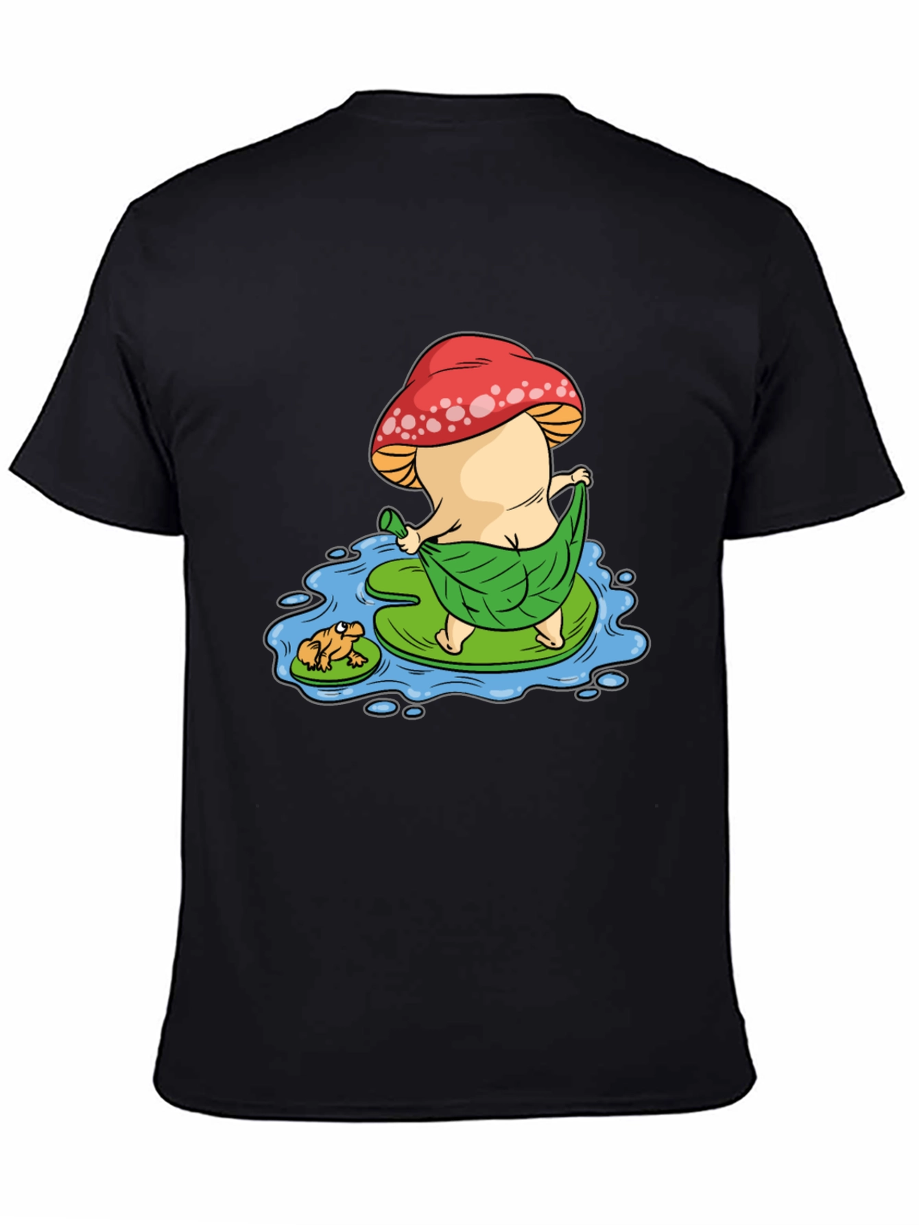 Funny Mushroom & Frog Graphic Tee - Unisex