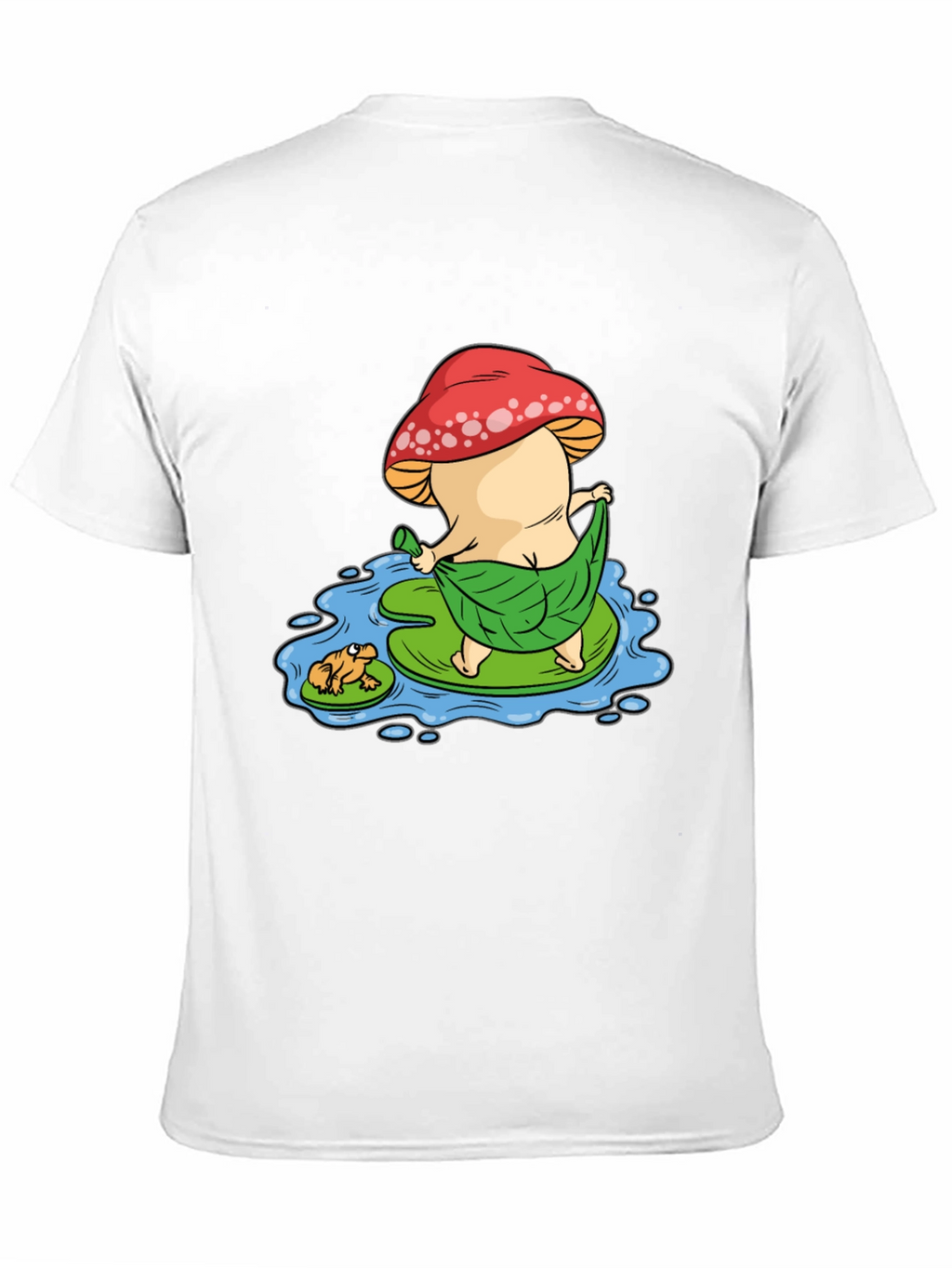 Funny Mushroom & Frog Graphic Tee - Unisex
