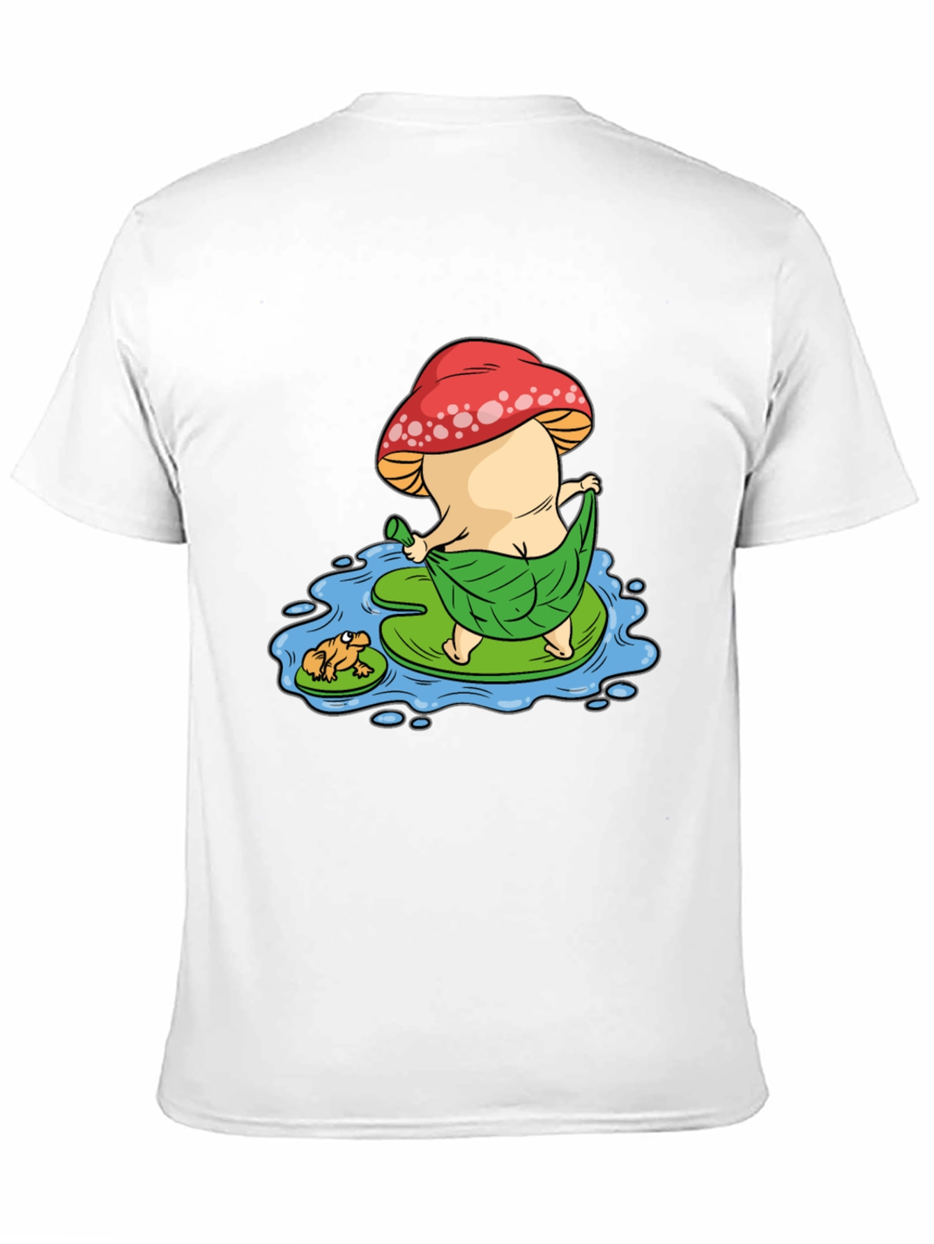 Funny Mushroom & Frog Graphic Tee - Unisex