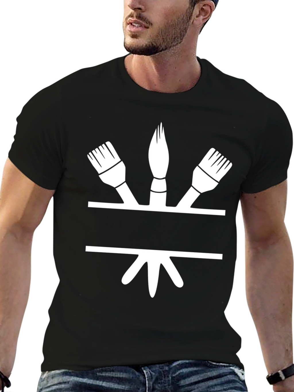 Painters Brush T-Shirt - Creative Design