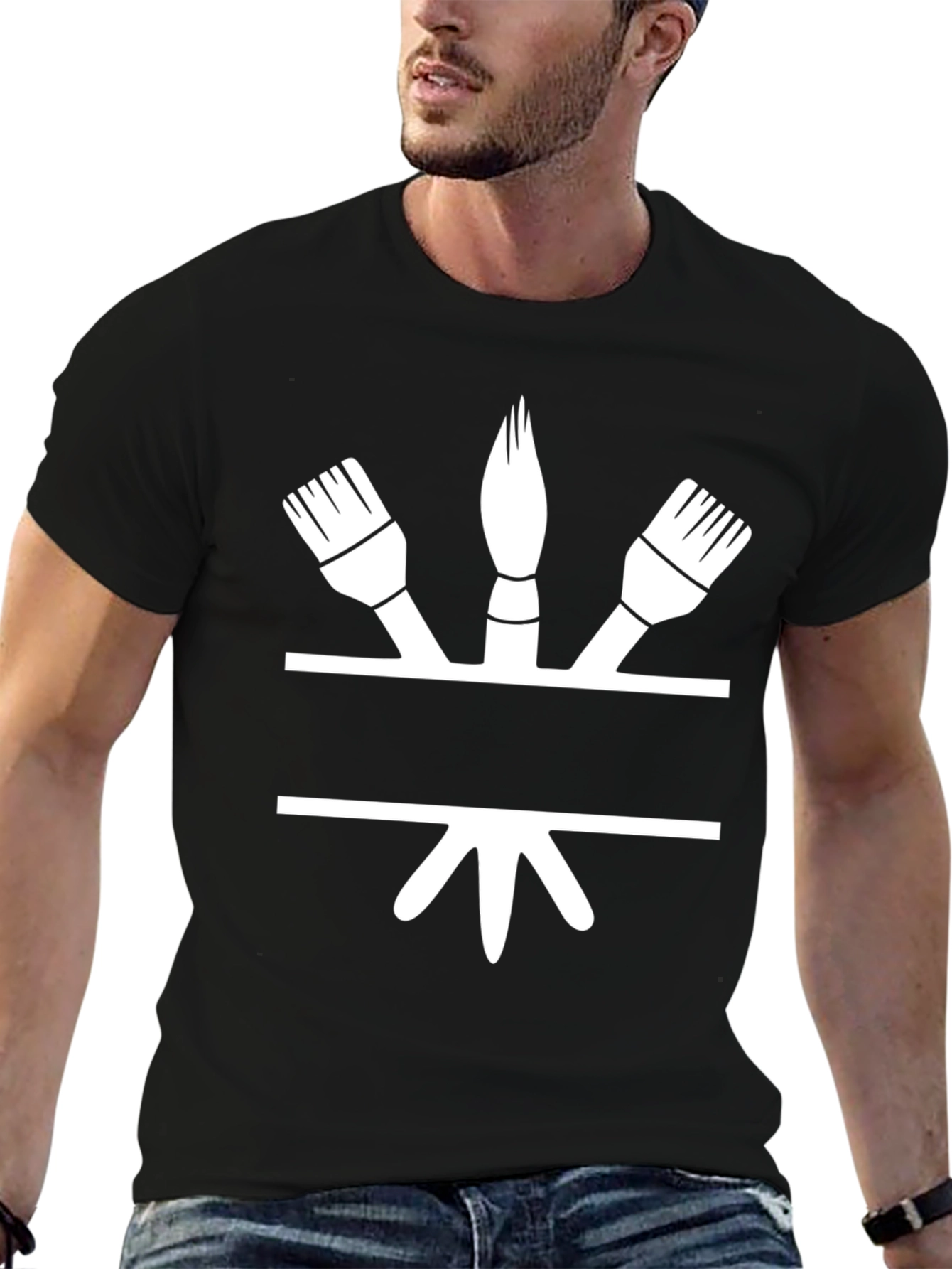 Painters Brush T-Shirt - Creative Design