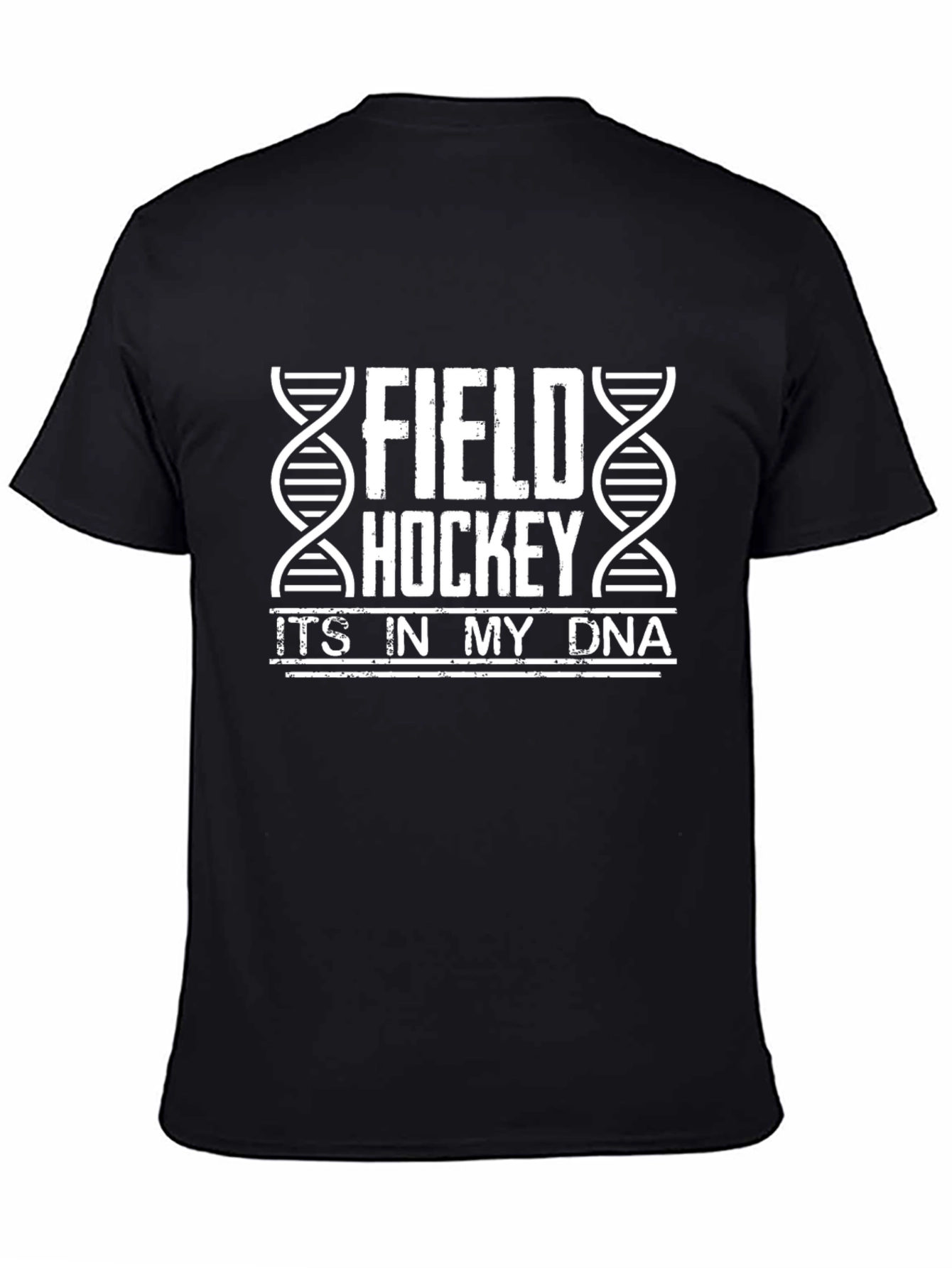 Field Hockey DNA Graphic Tee - Unisex Black T-Shirt