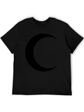 Crescent Moon Black T-Shirt - Stylish & Comfortable