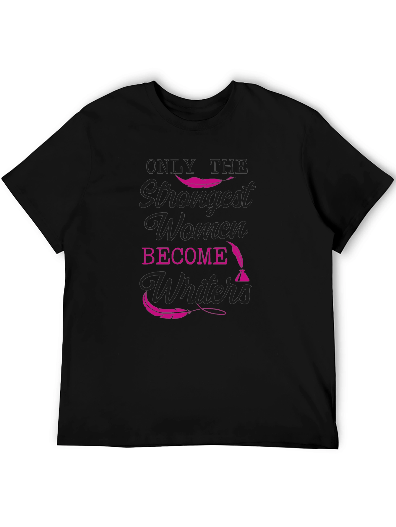 Strong Women Writers T-Shirt - Black Tee