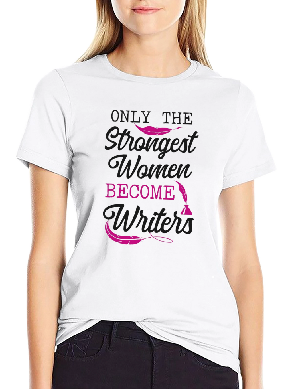 Strong Women Writers T-Shirt - Black Tee