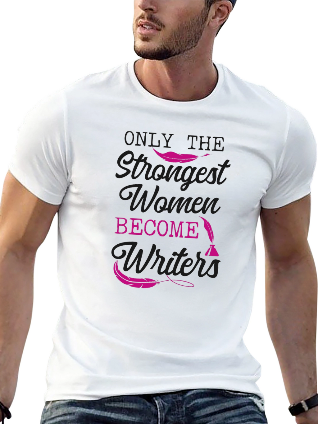 Strong Women Writers T-Shirt - Black Tee
