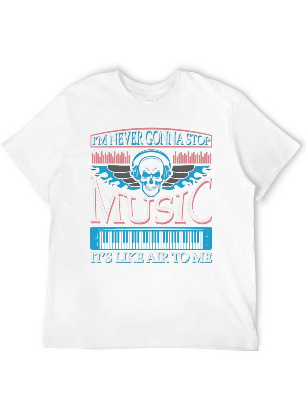 Music Skull Graphic T-Shirt