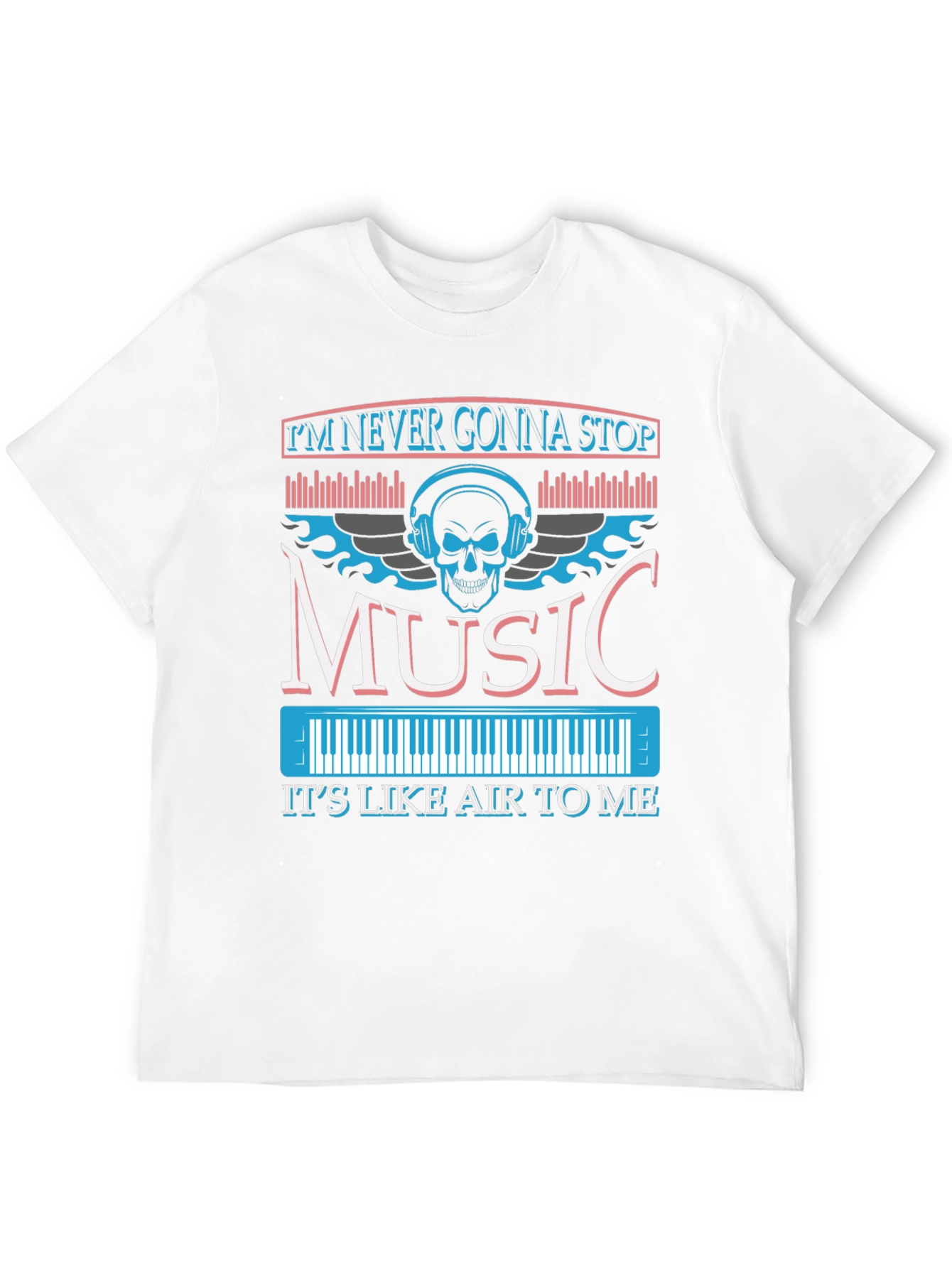 Music Skull Graphic T-Shirt