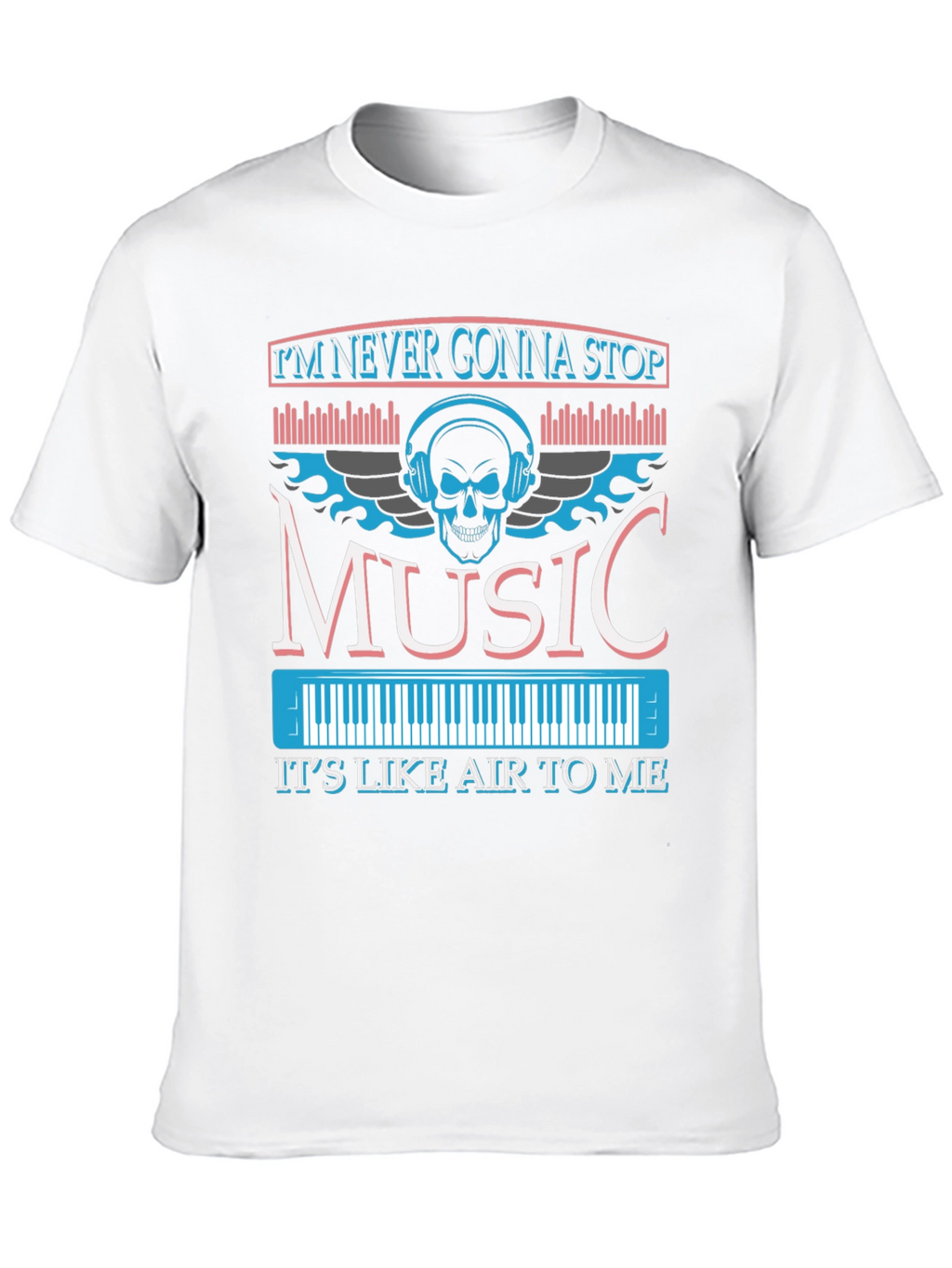 Music Skull Graphic T-Shirt