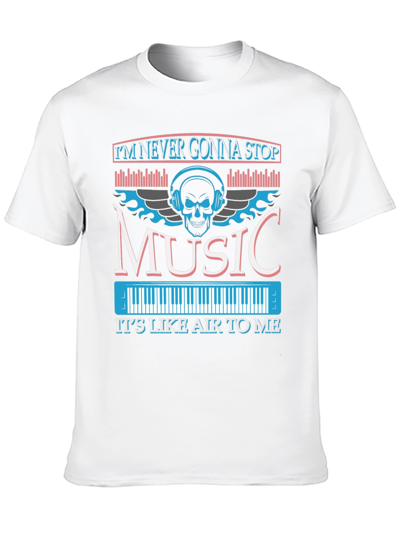 Music Skull Graphic T-Shirt
