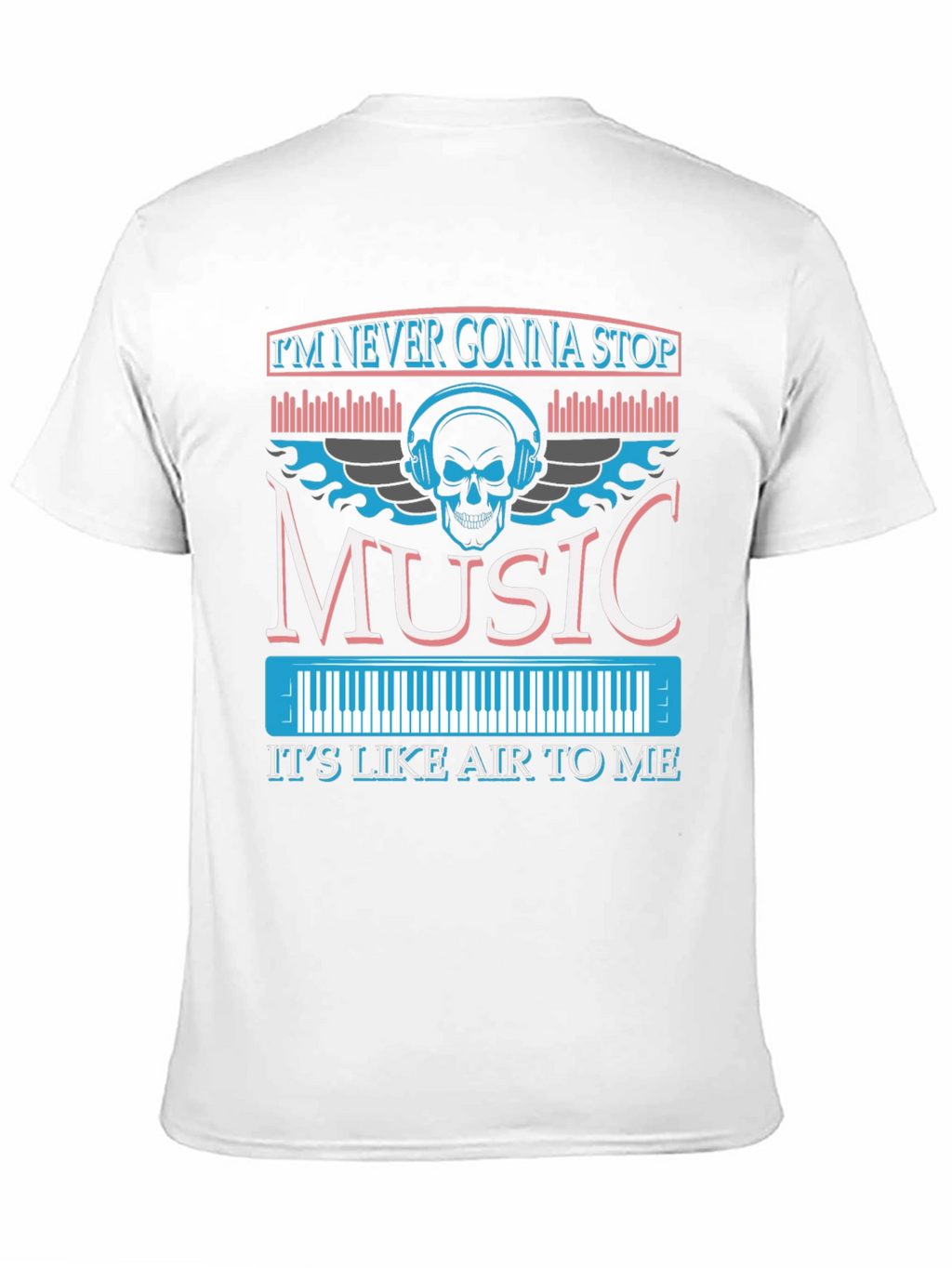 Music Skull Graphic T-Shirt