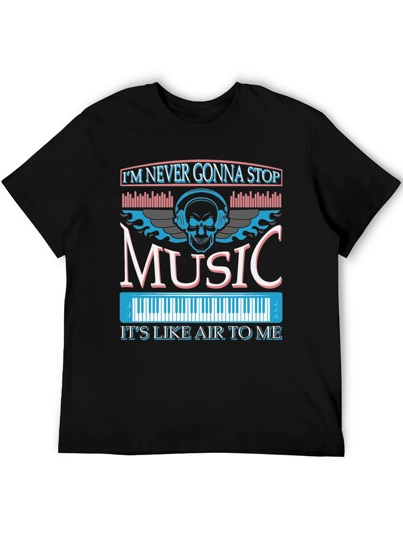 Music Skull Graphic T-Shirt