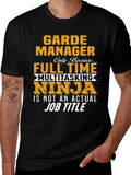 Garde Manager Multitasking Ninja Job T-Shirt