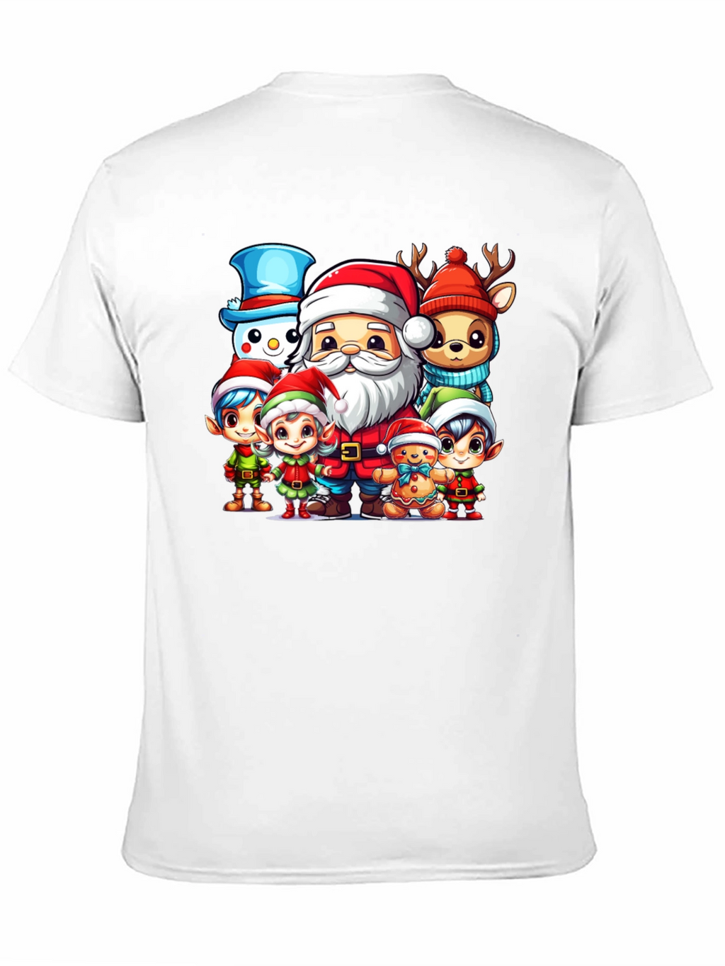 Festive Cartoon Christmas Graphic Tee