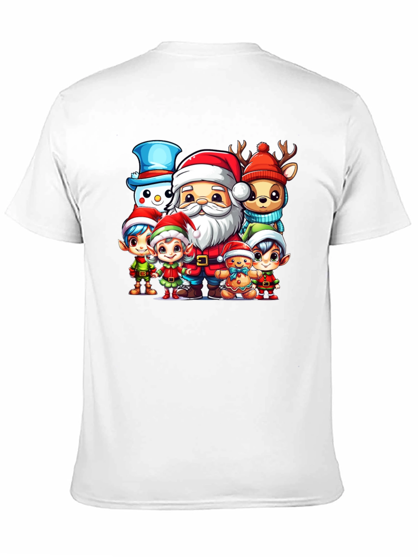 Festive Cartoon Christmas Graphic Tee