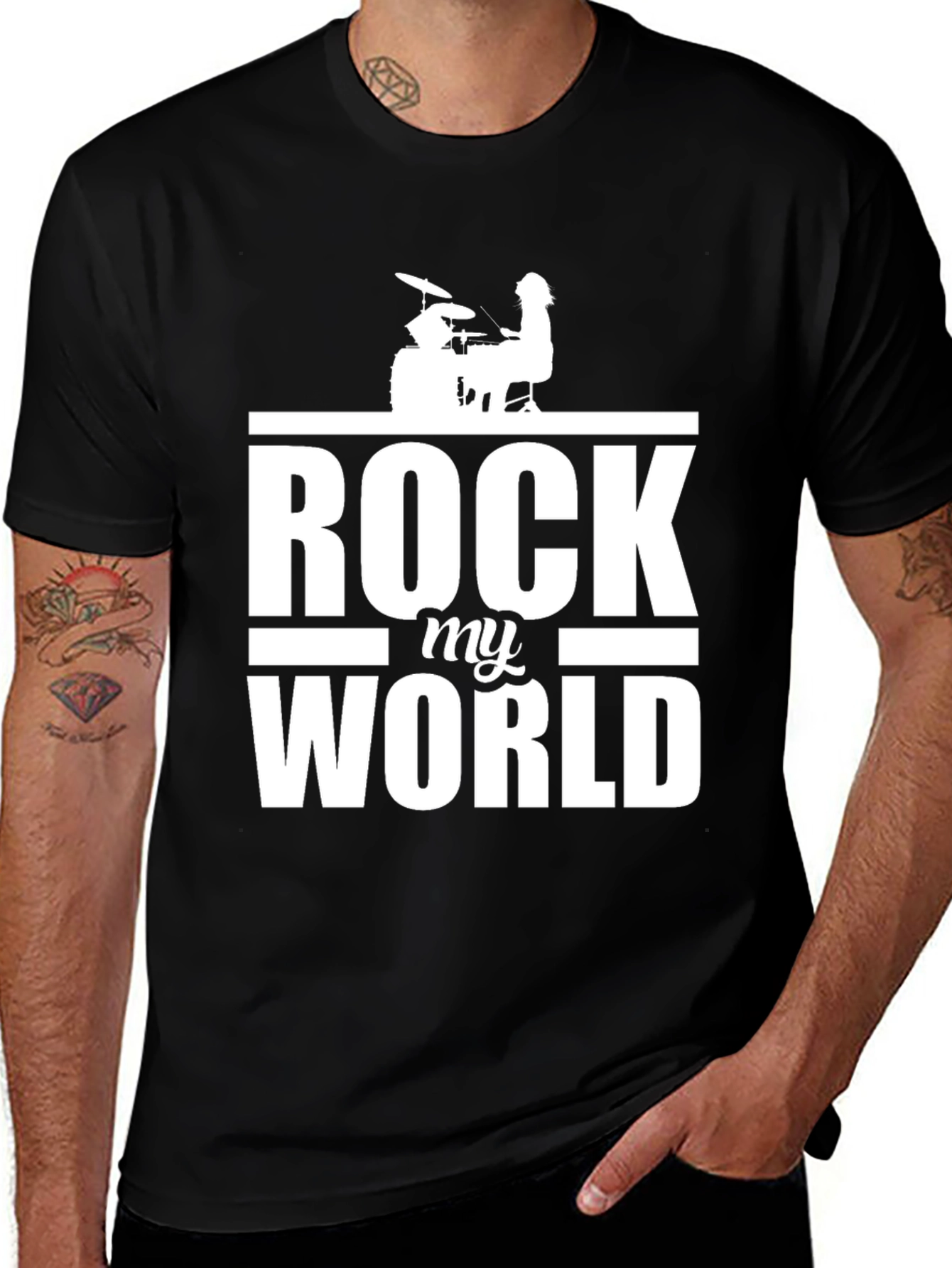 Rock My World Graphic Tee - Music Lover T-Shirt