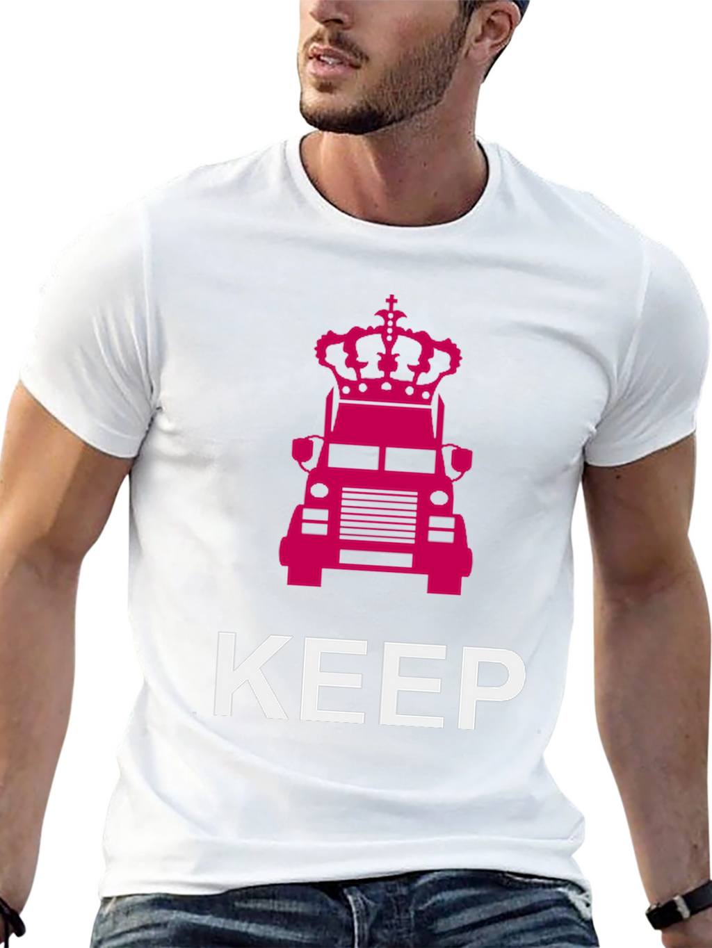 Keep Truckin Crown Graphic Tee - Black