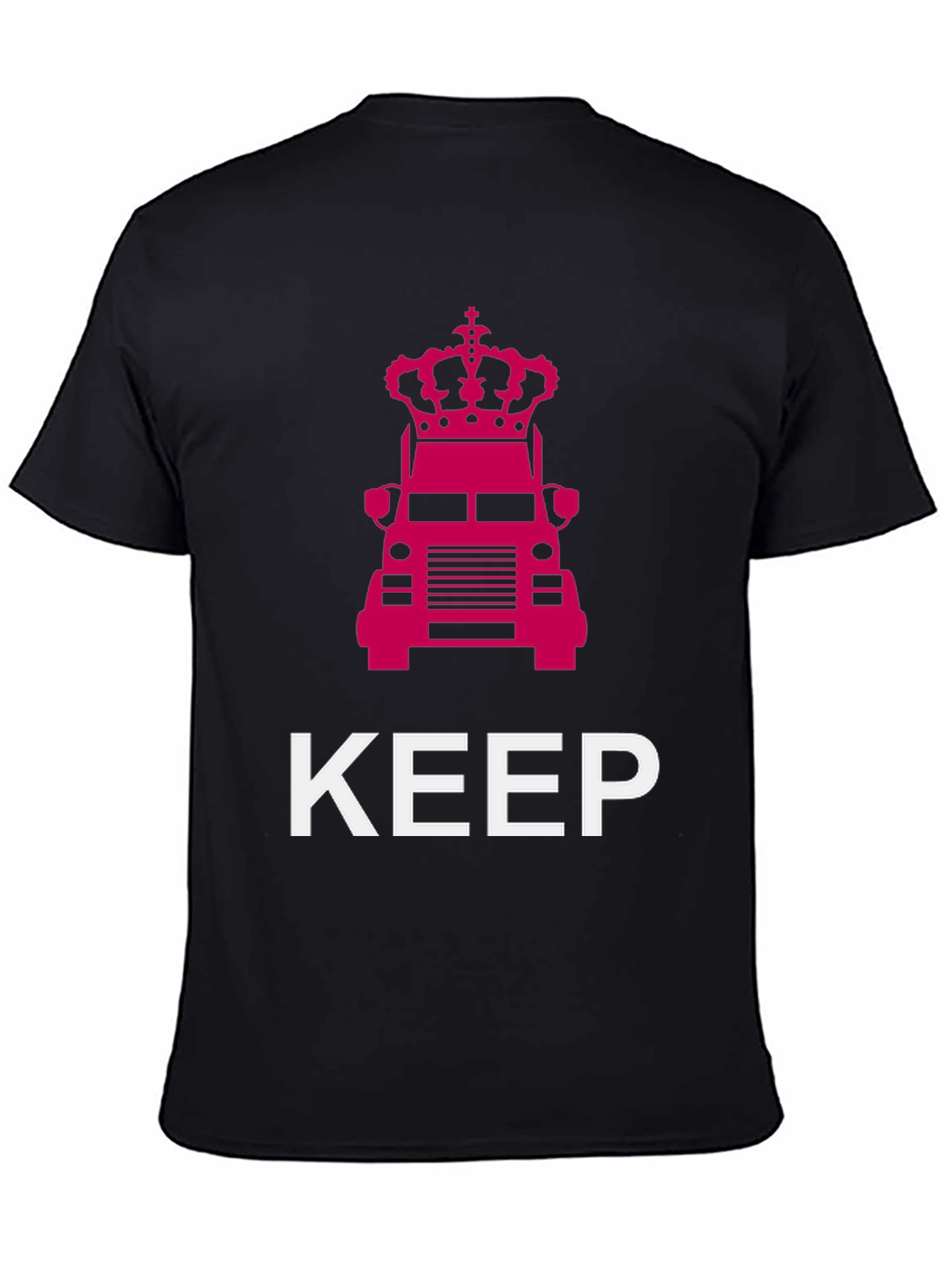 Keep Truckin Crown Graphic Tee - Black