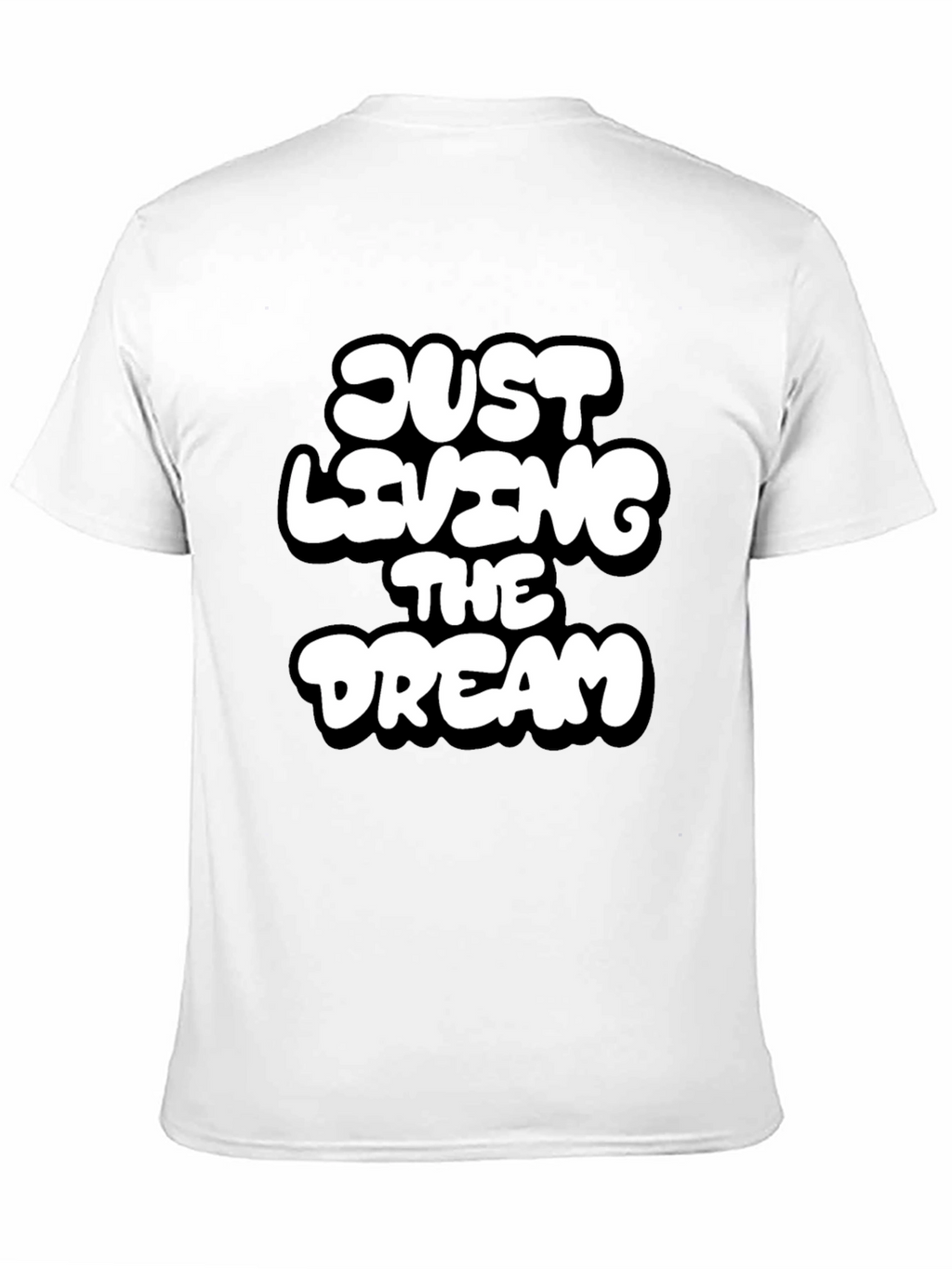Just Living the Dream Black Graphic T-Shirt