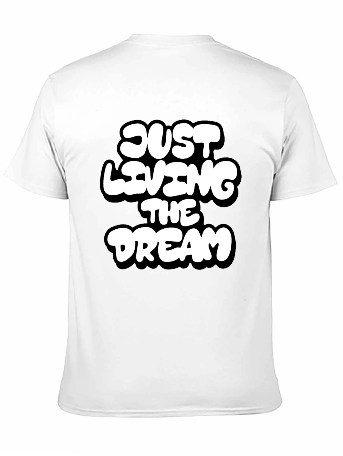 Just Living the Dream Black Graphic T-Shirt