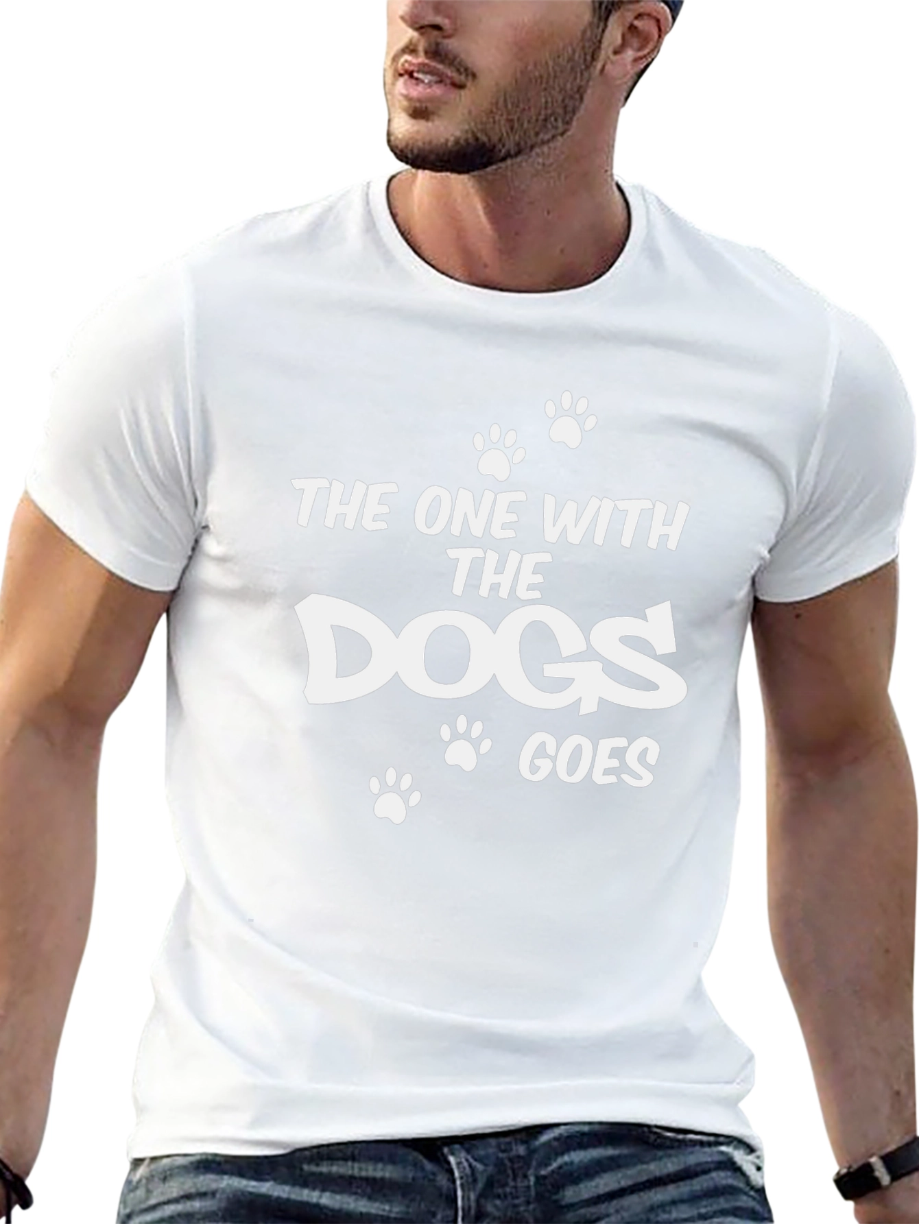 Dog Lover T-Shirt - The One With the Dogs Goes