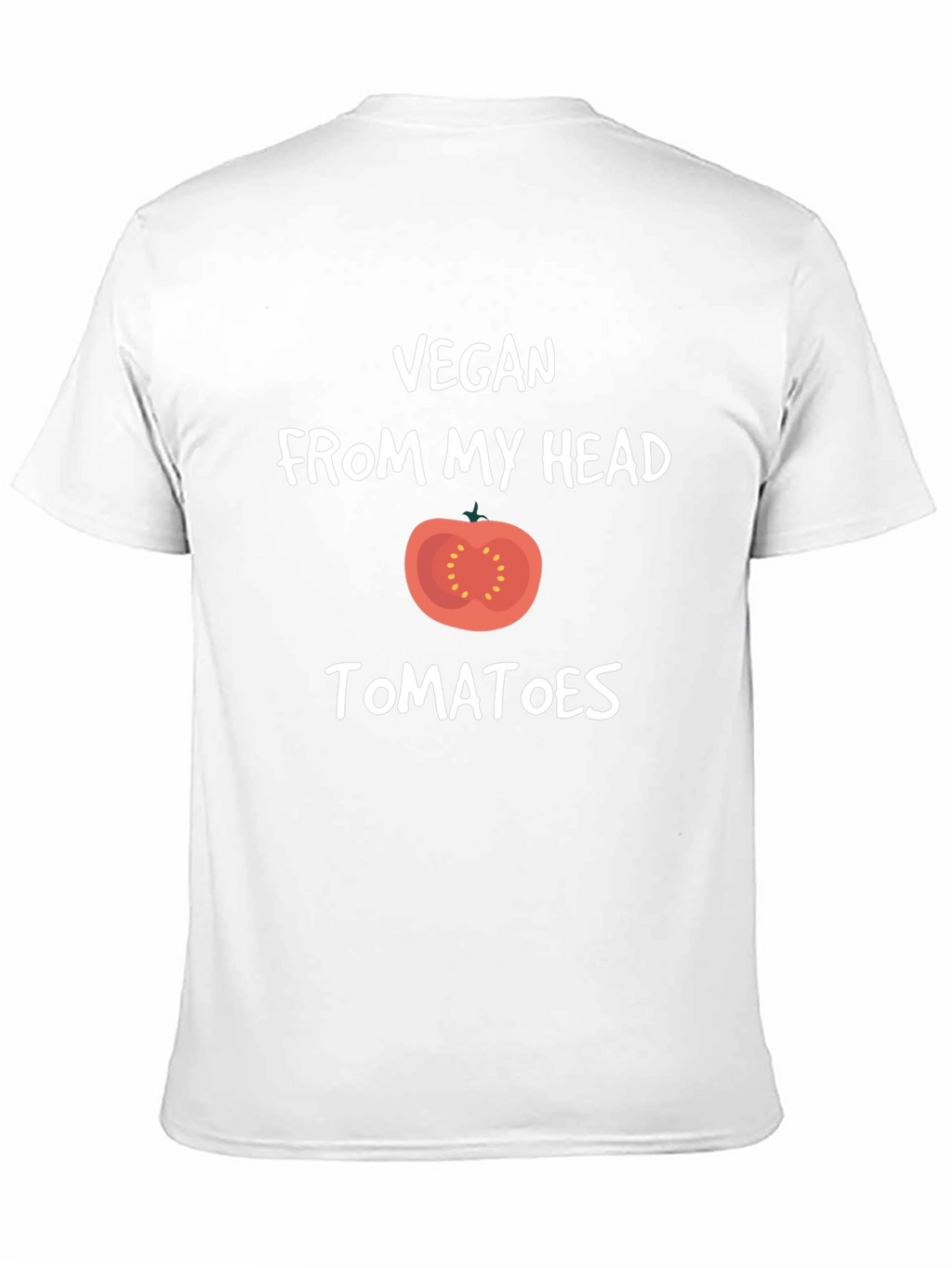 Vegan From My Head Tomatoes Black T-Shirt