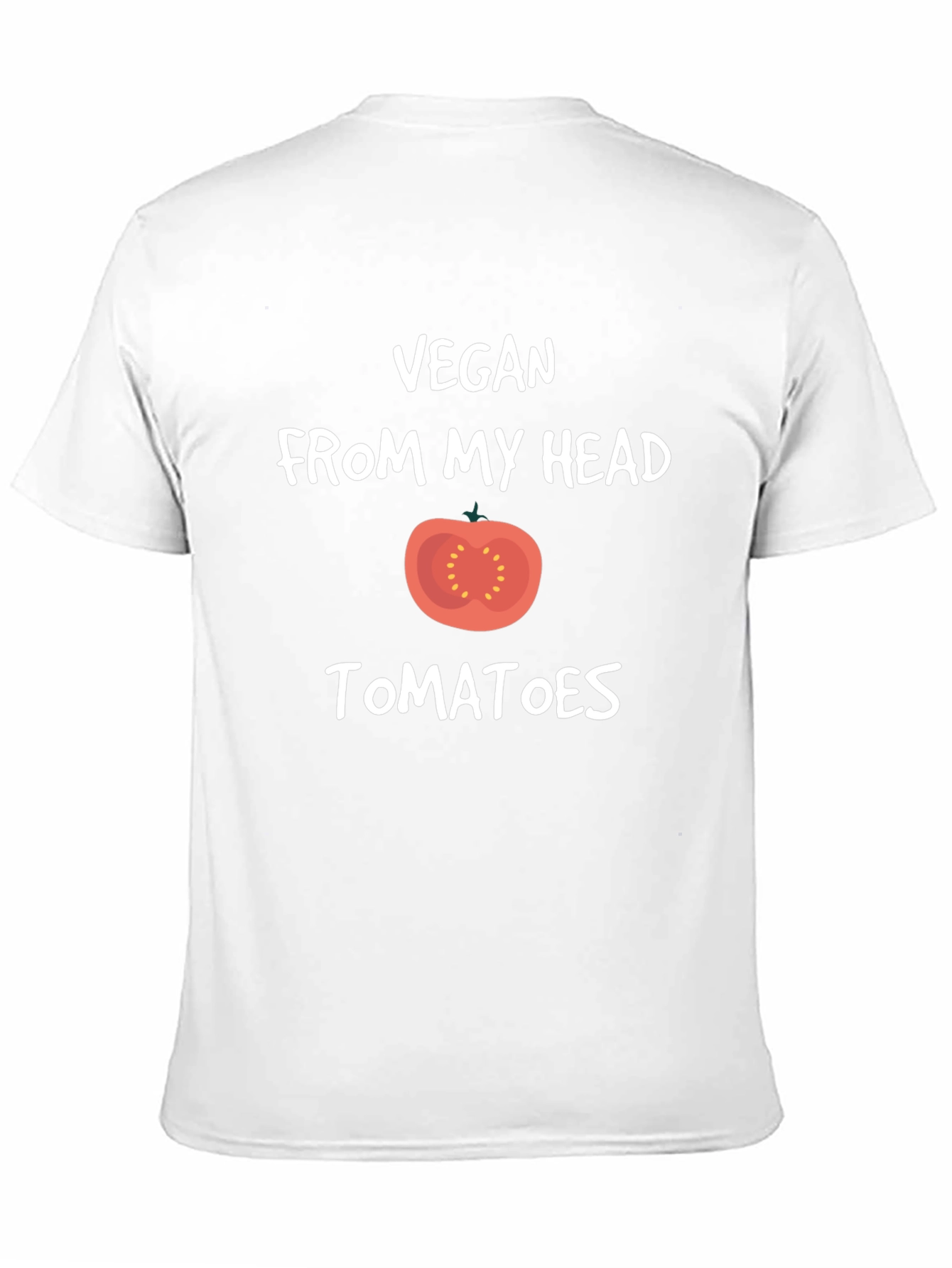 Vegan From My Head Tomatoes Black T-Shirt
