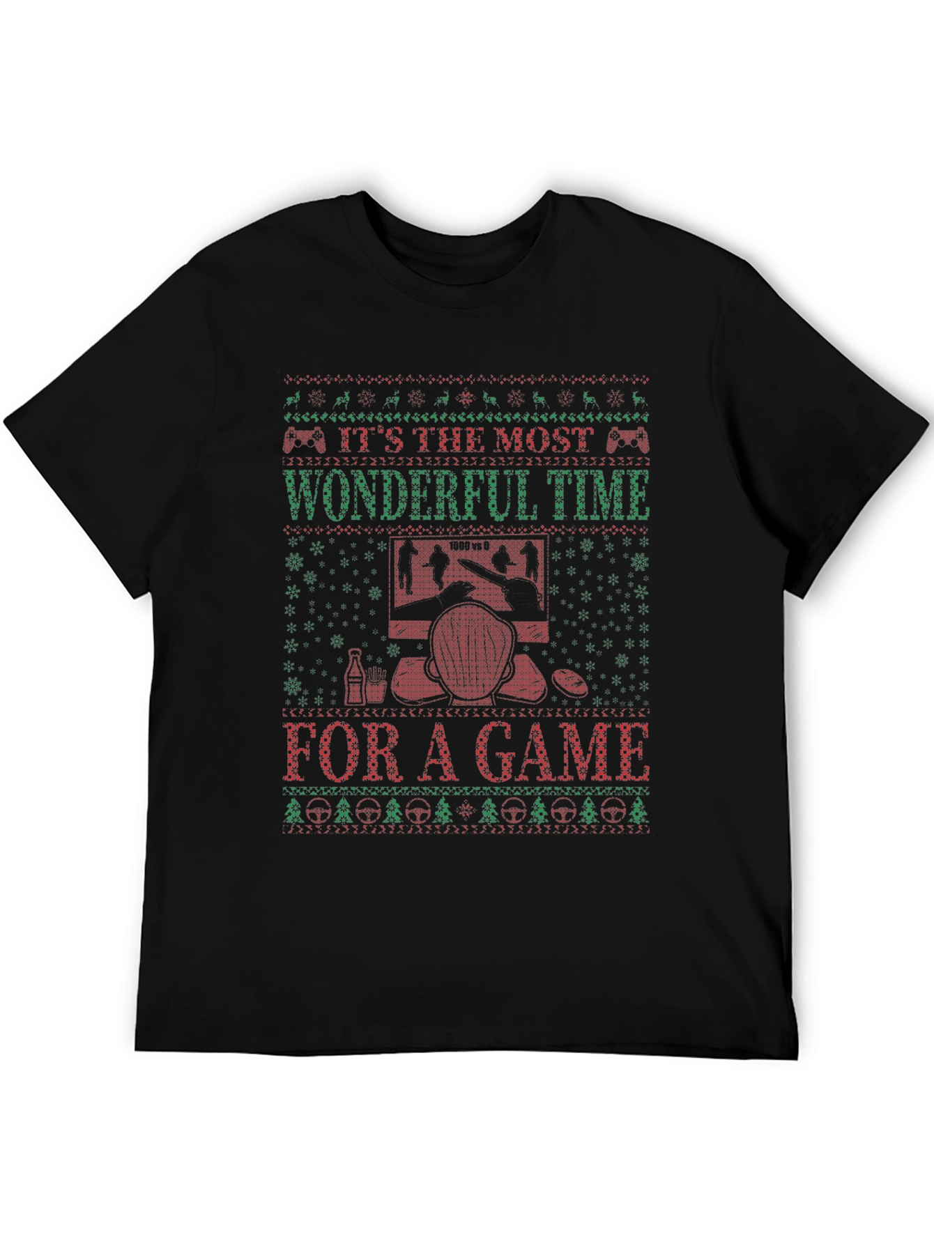 Gamer Christmas T-Shirt - Wonderful Time for a Game
