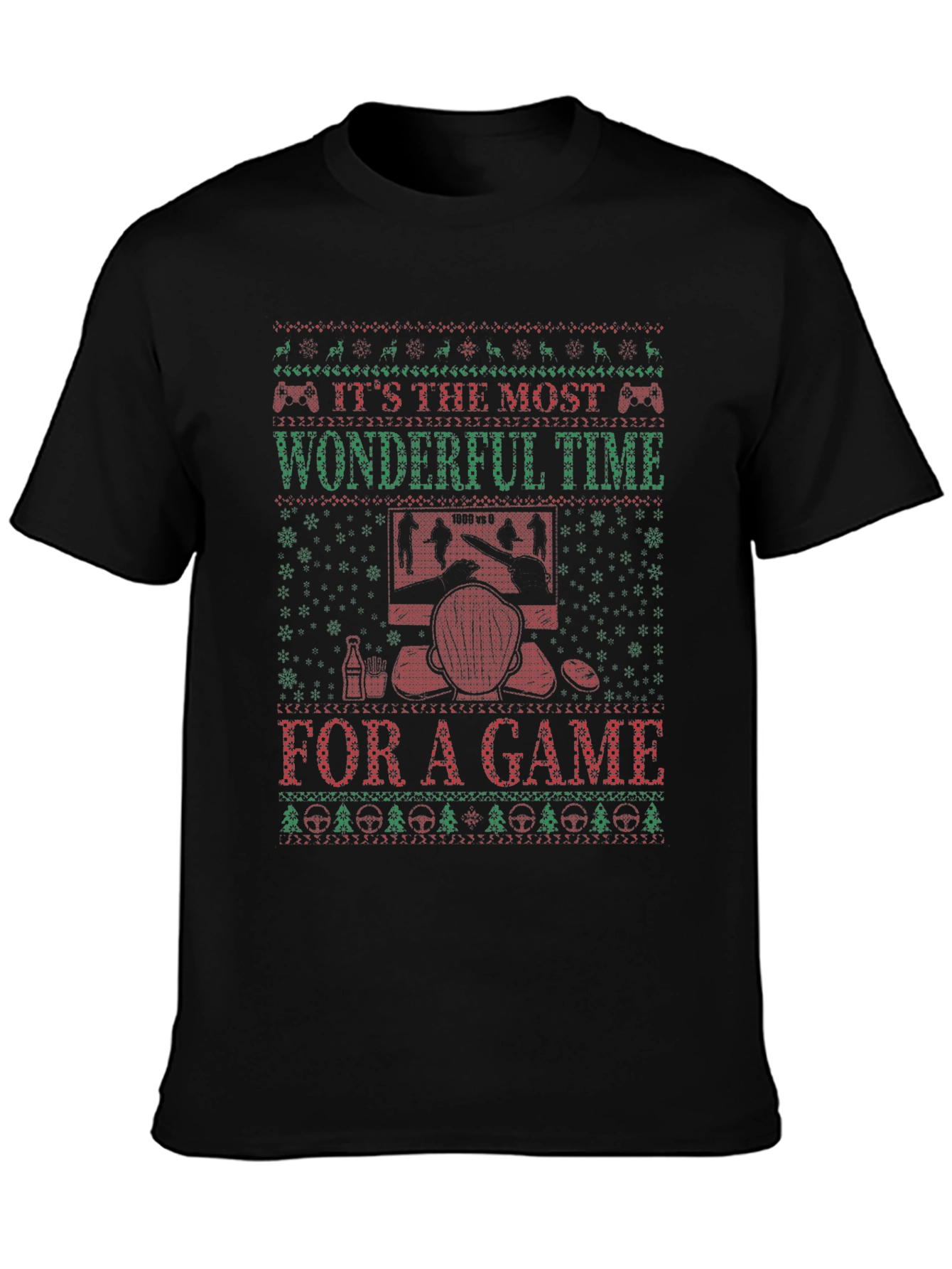 Gamer Christmas T-Shirt - Wonderful Time for a Game