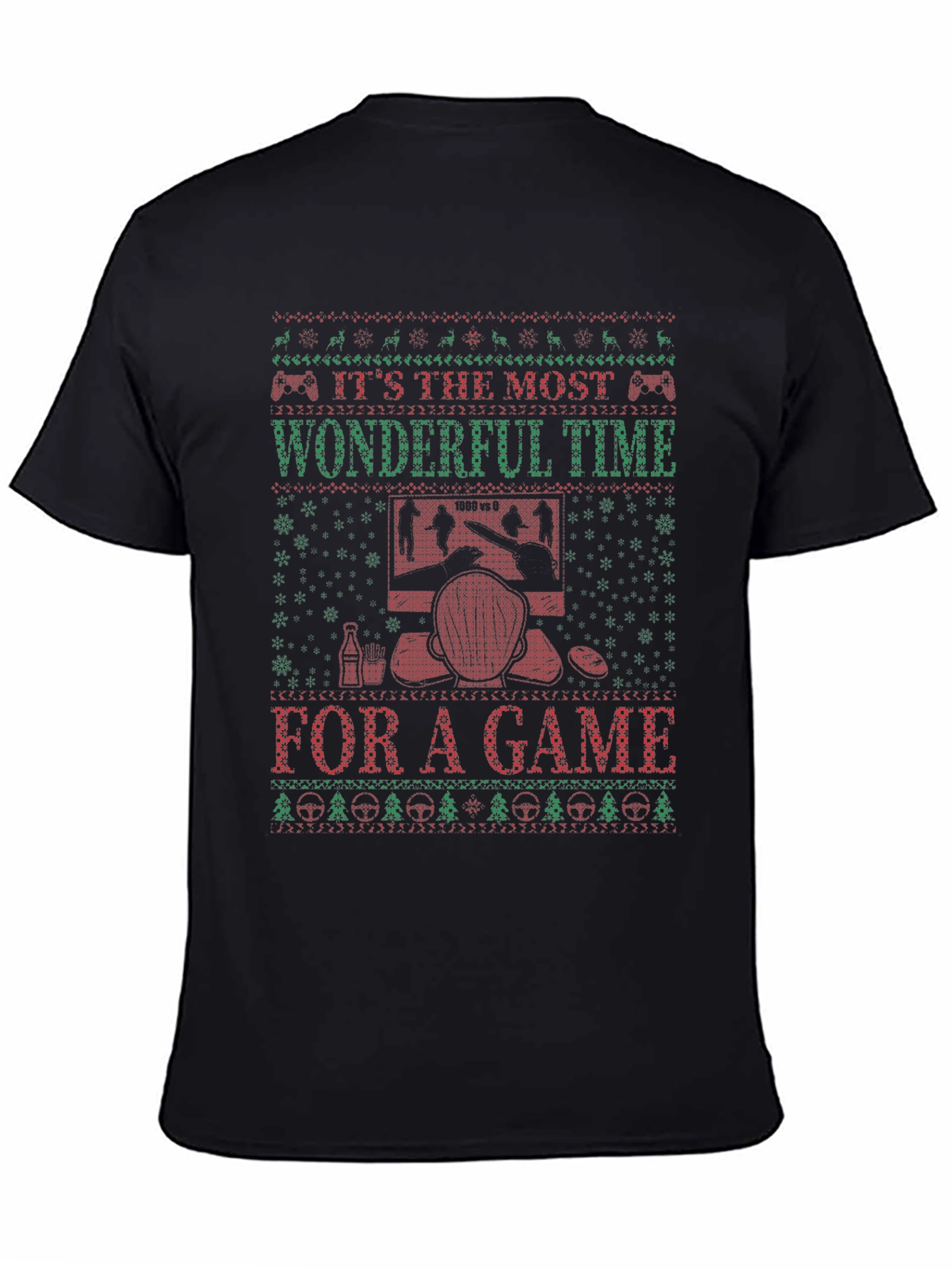 Gamer Christmas T-Shirt - Wonderful Time for a Game