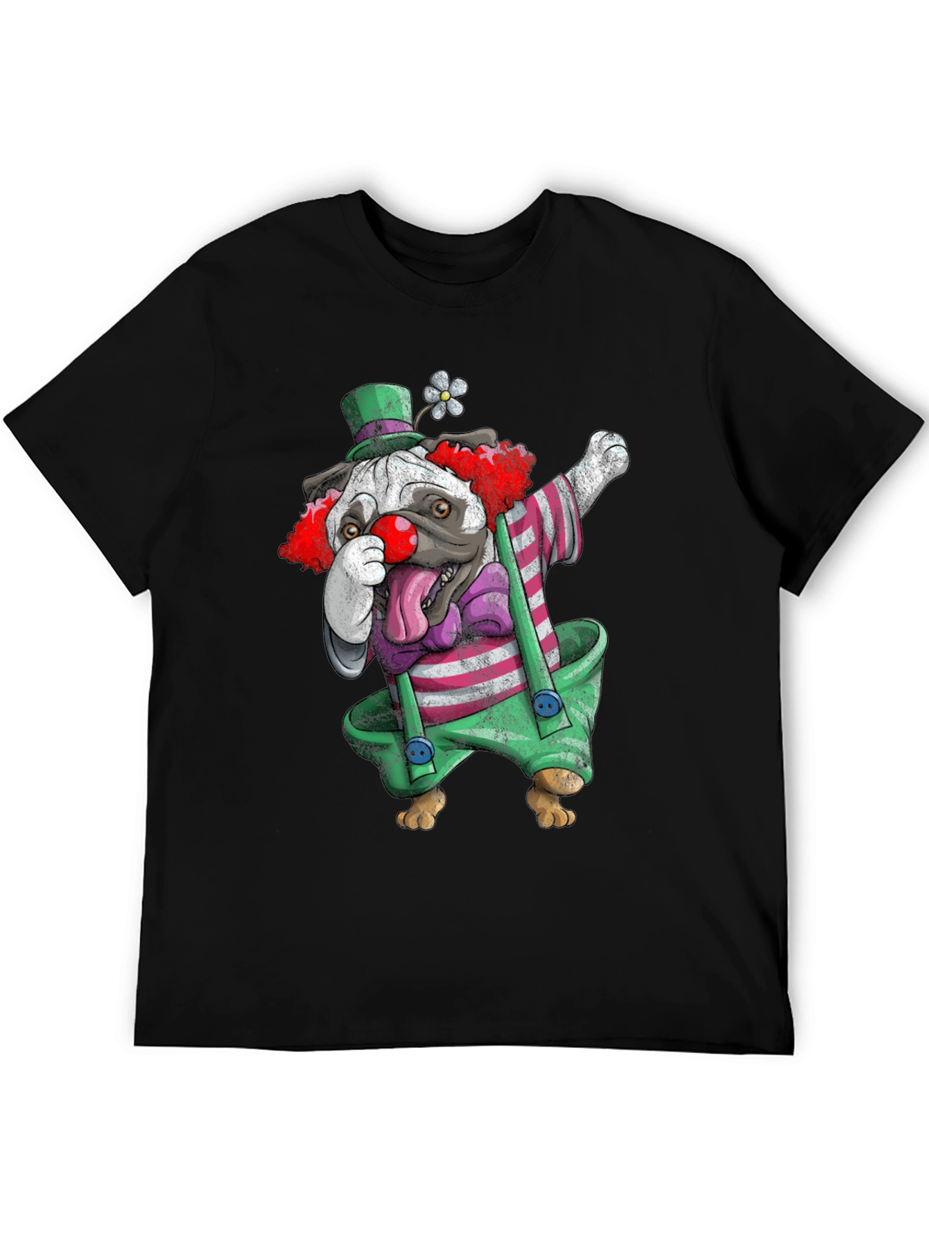 Clown Pug T-Shirt: Fun & Unique Graphic Tee
